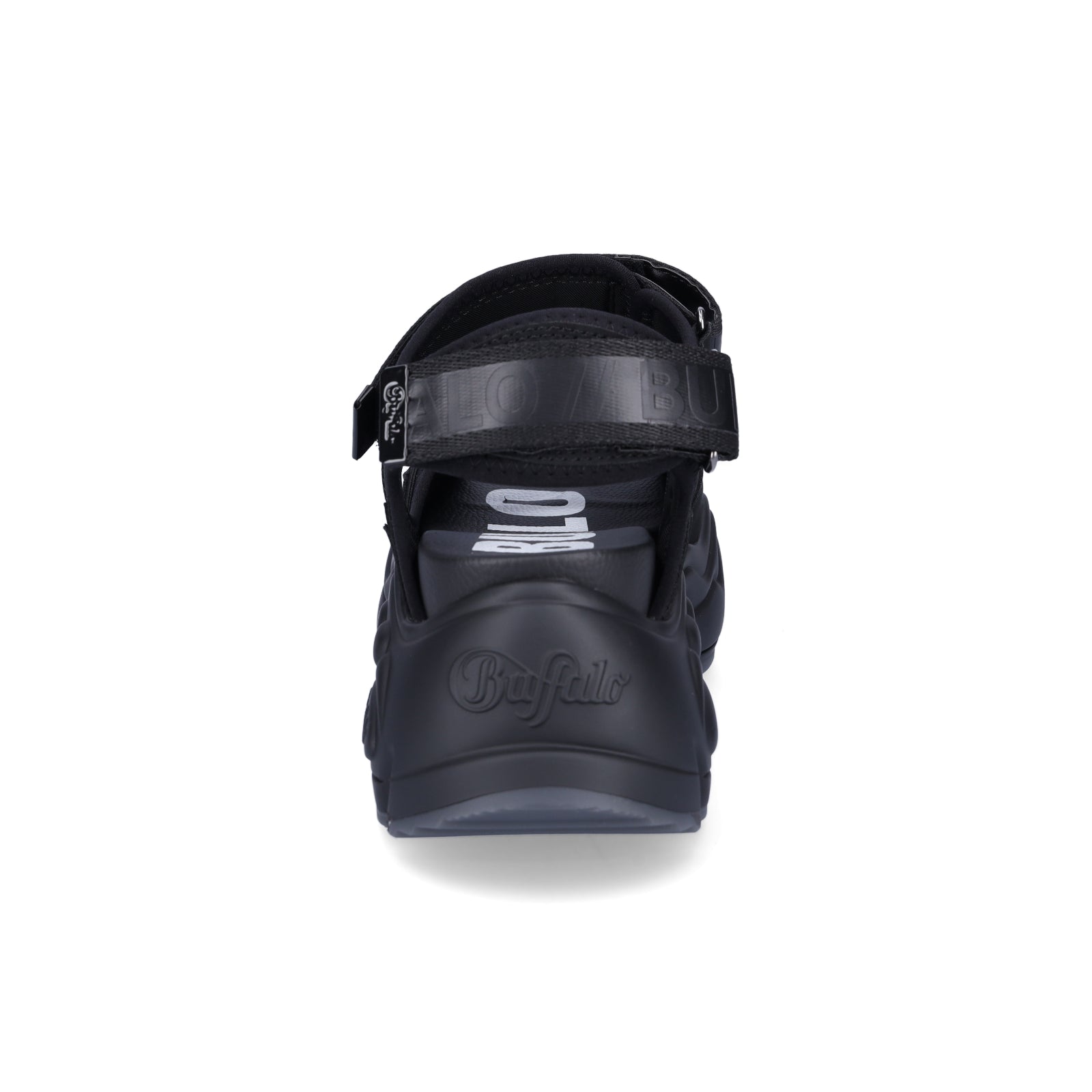Buffalo Damen Plateau Sandale Binary 0 schwarz