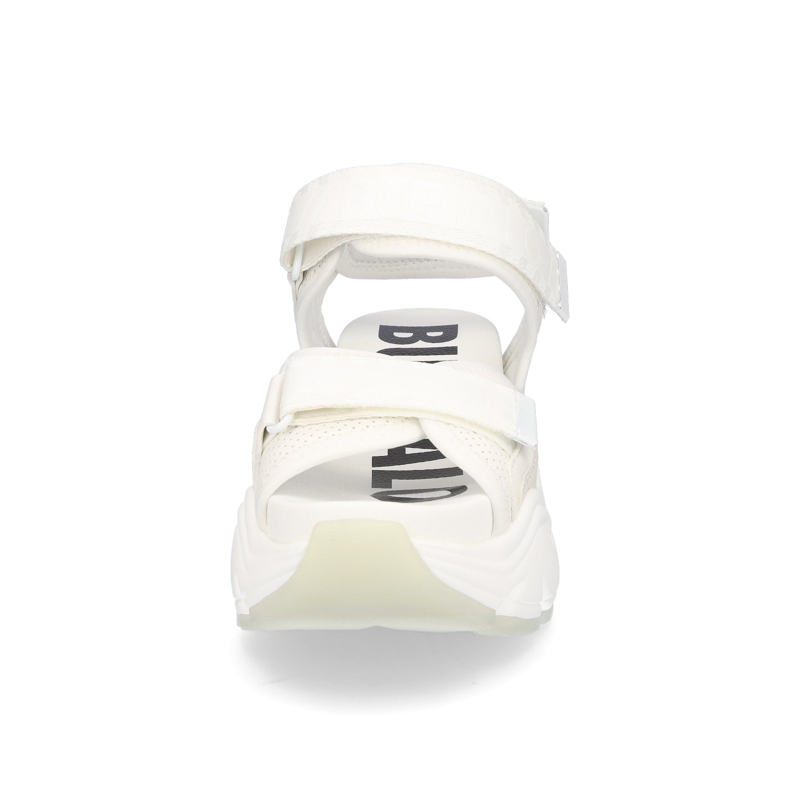 Buffalo Damen Plateau Sandale Binary creme weiß