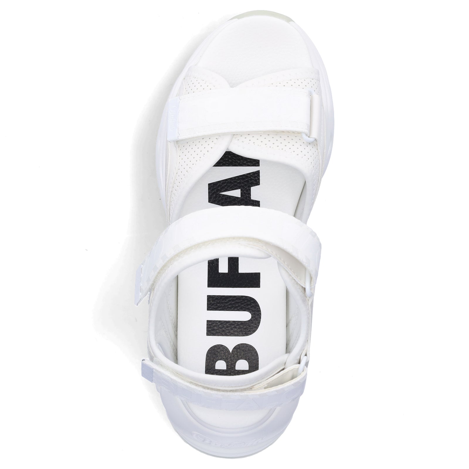Buffalo Damen Plateau Sandale Binary creme weiß