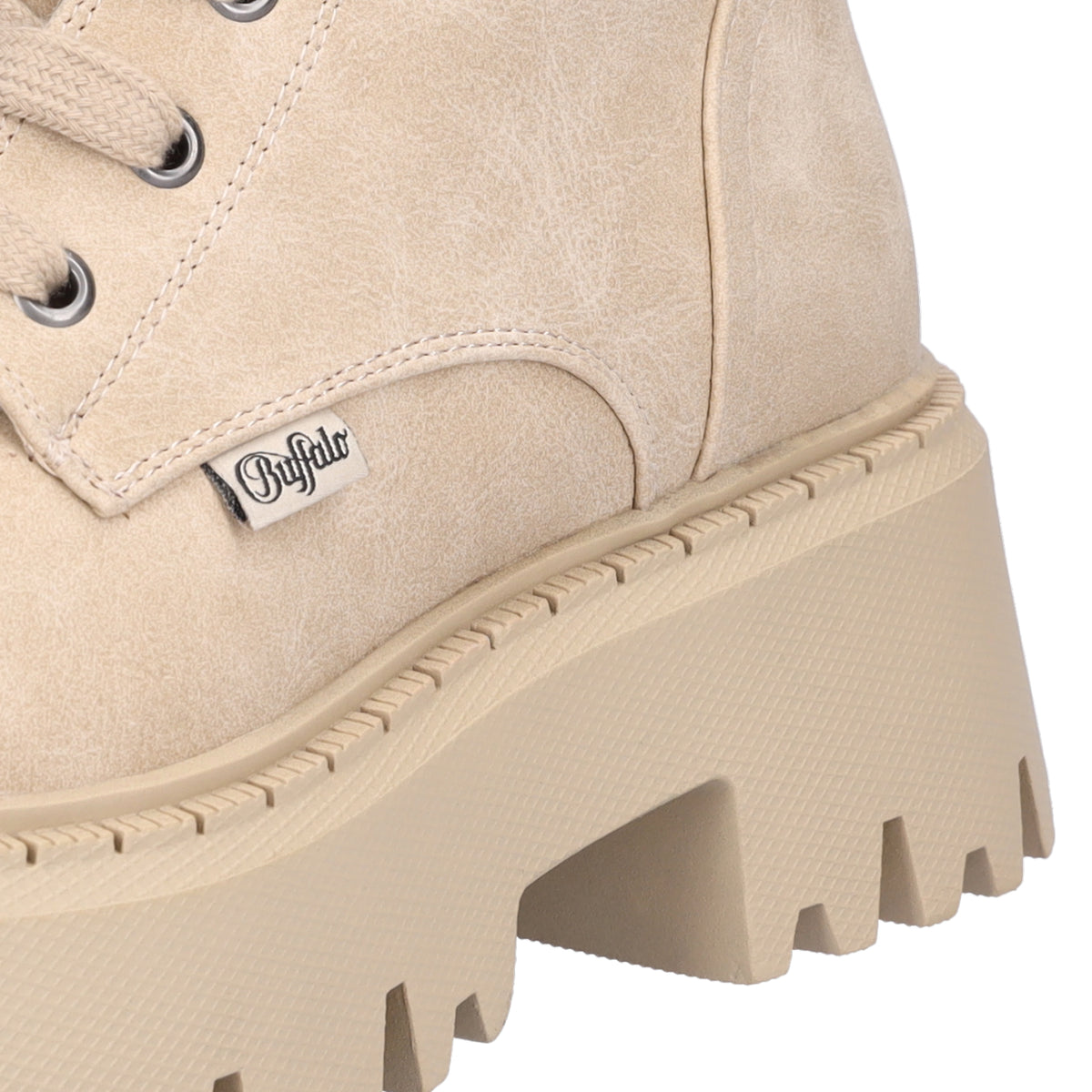 Buffalo Damen Schnürboot Aspen Lace Up Mid beige