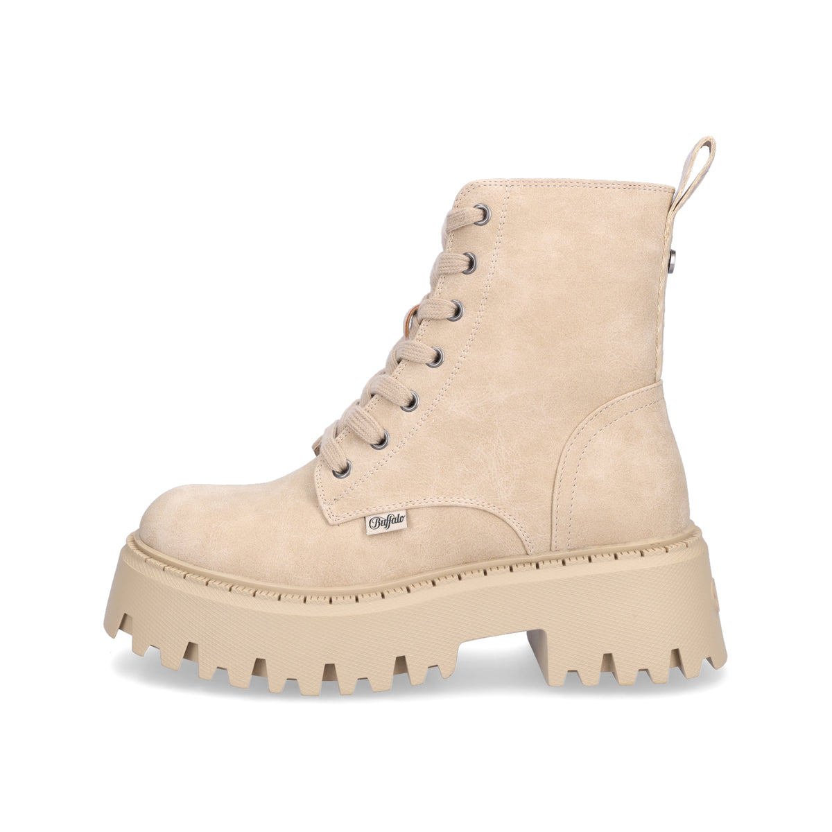 Buffalo Damen Schnürboot Aspen Lace Up Mid beige