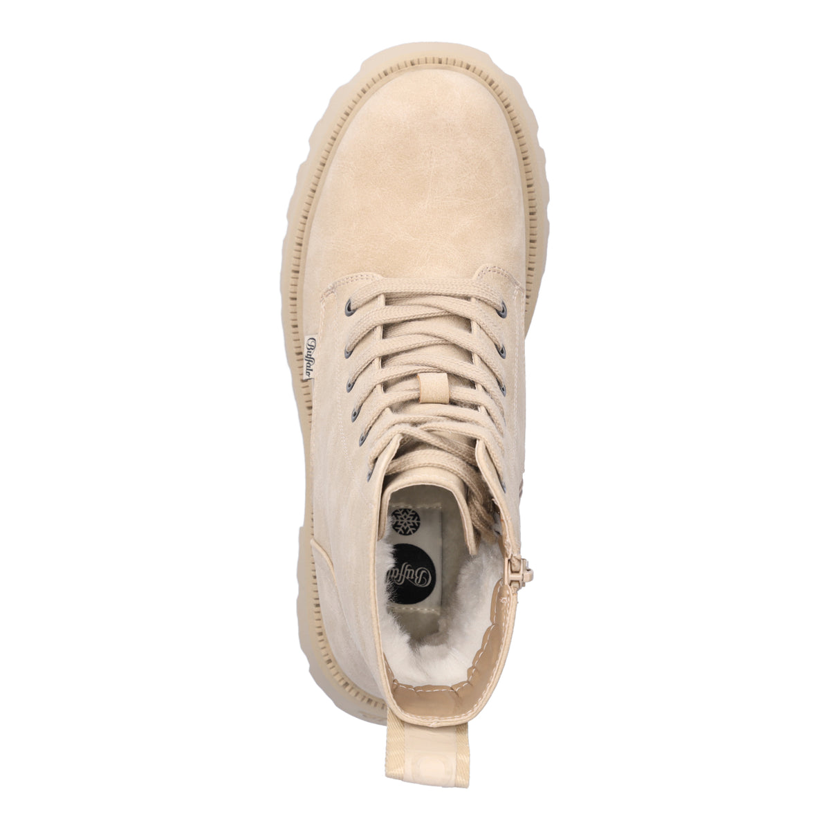 Buffalo Damen Schnürboot Aspen Lace Up Mid beige