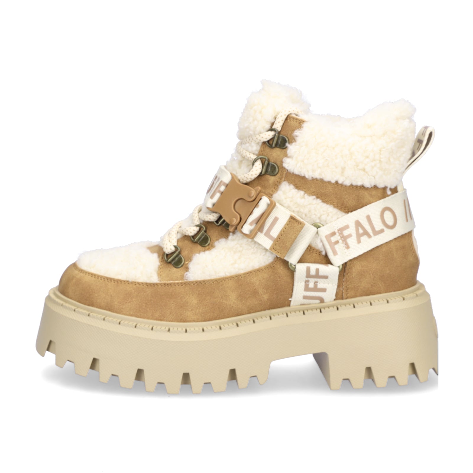 Buffalo Damen Schnürboot Aspen Com Mid beige braun
