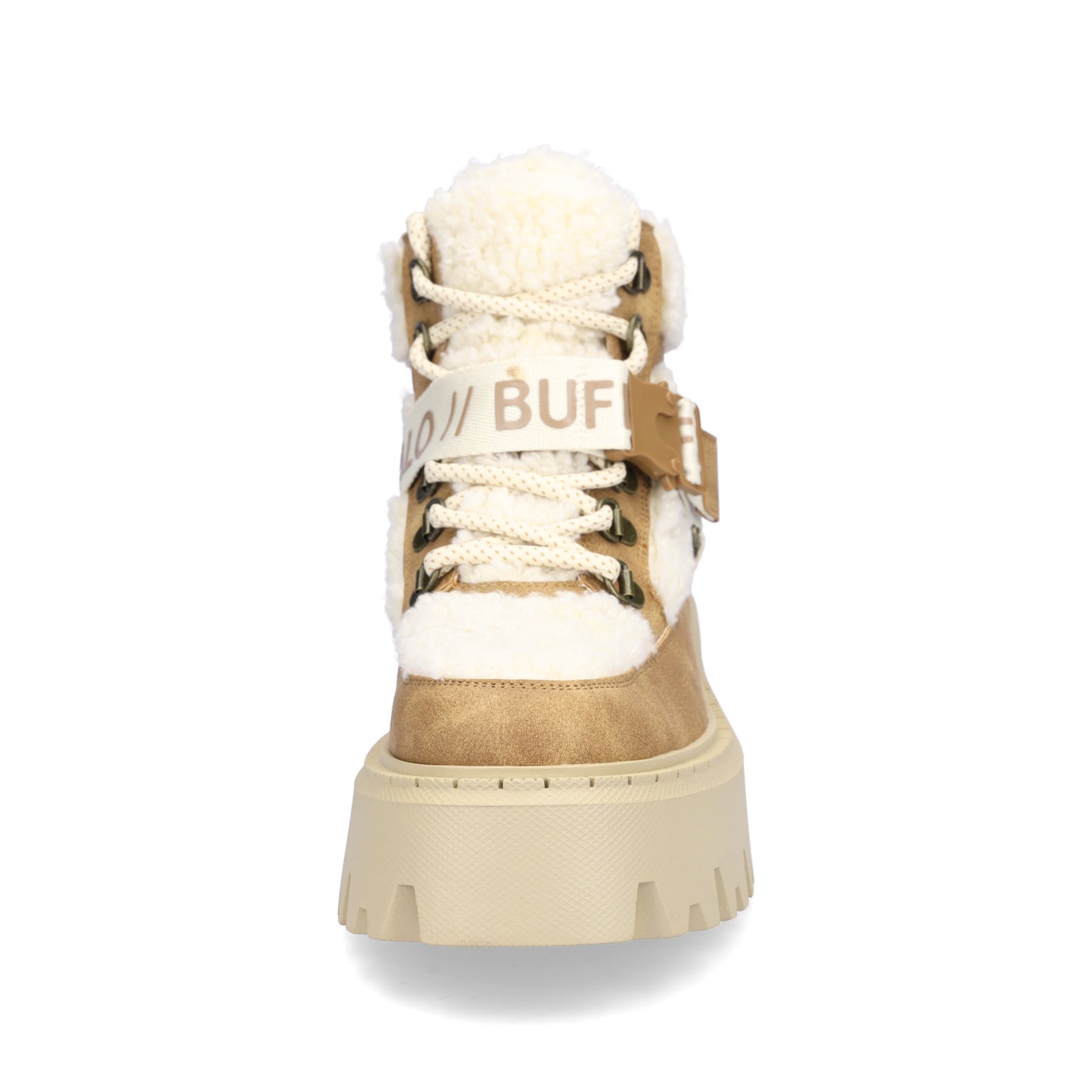Buffalo Damen Schnürboot Aspen Com Mid beige braun