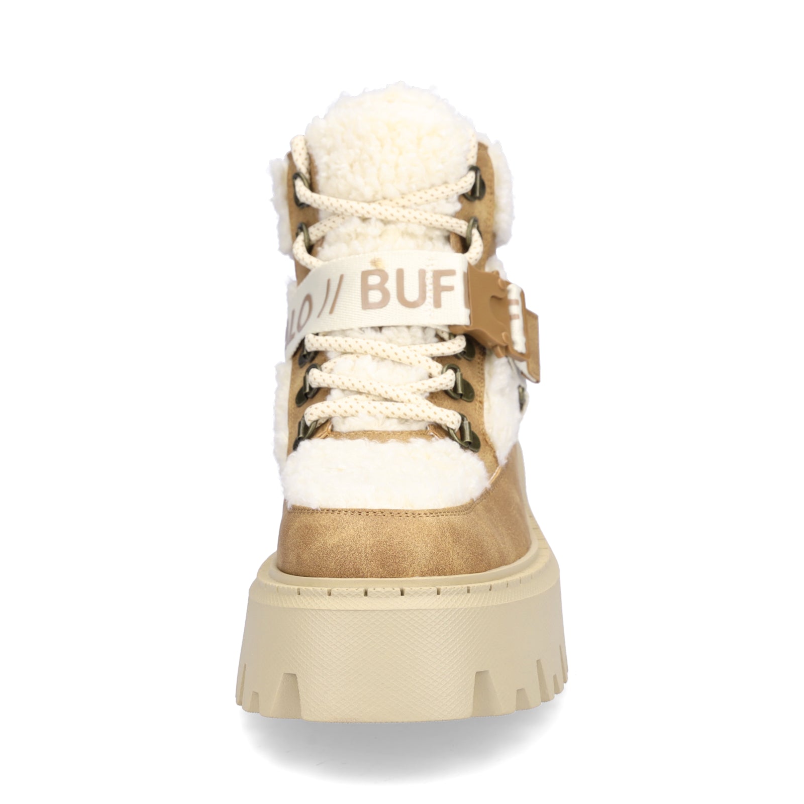 Buffalo Damen Schnürboot Aspen Com Mid beige braun