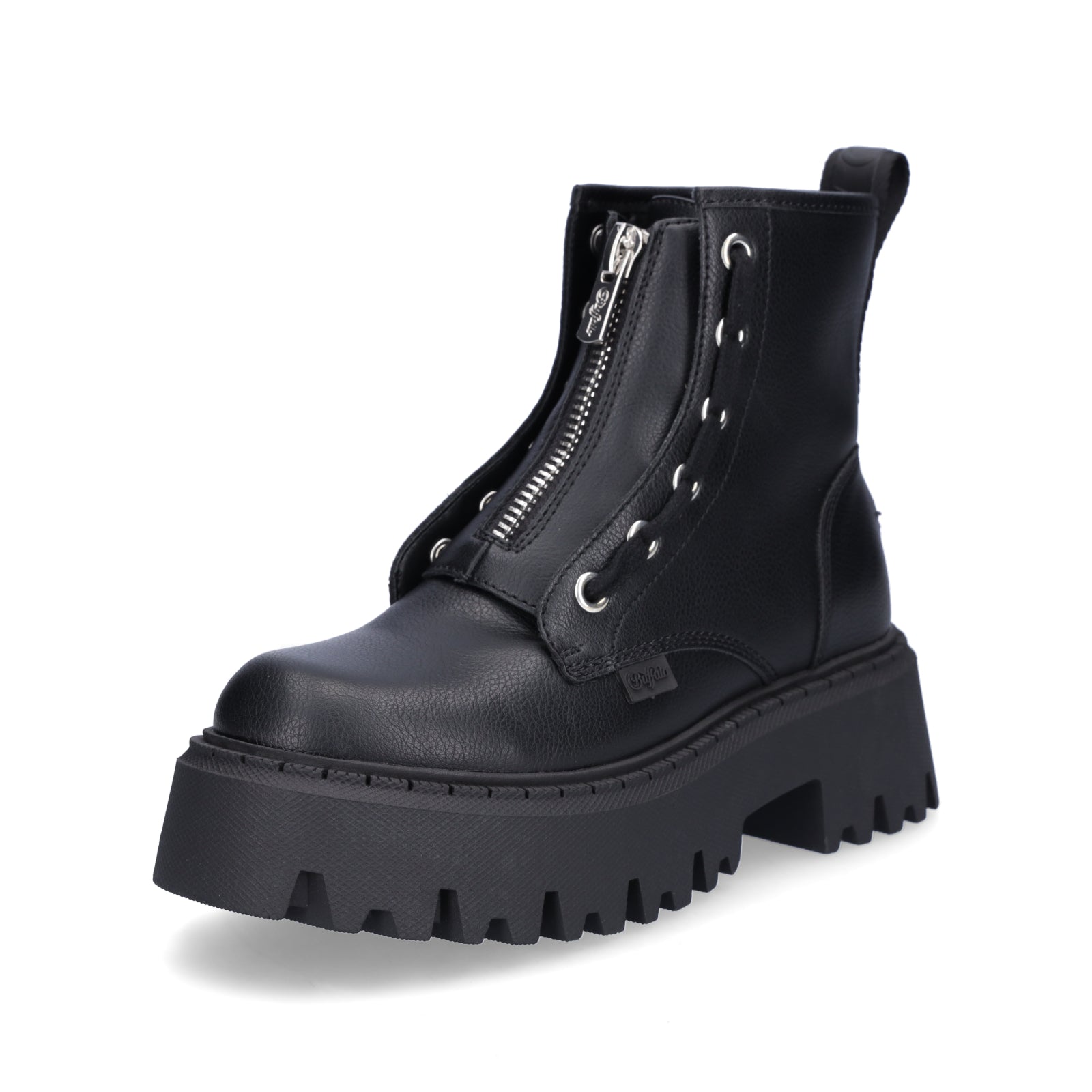 Buffalo Damen Boot Aspen Front Zip schwarz