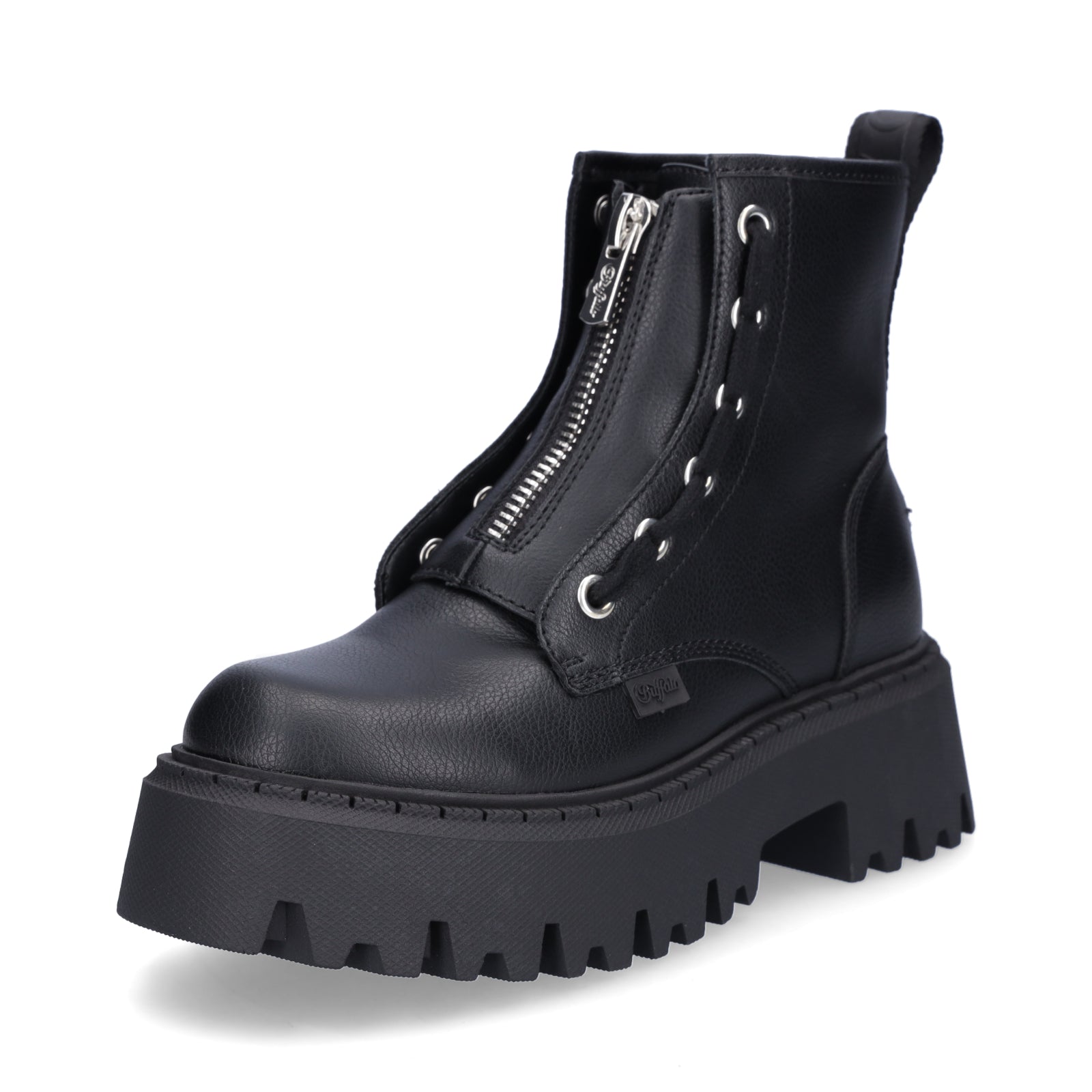 Buffalo Damen Boot Aspen Front Zip schwarz