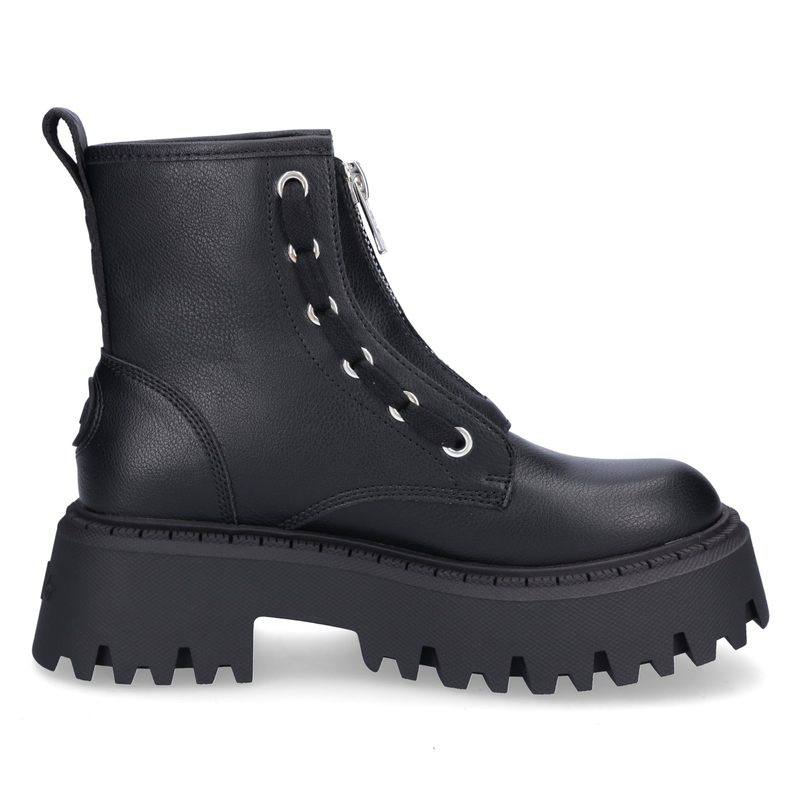 Buffalo Damen Boot Aspen Front Zip schwarz