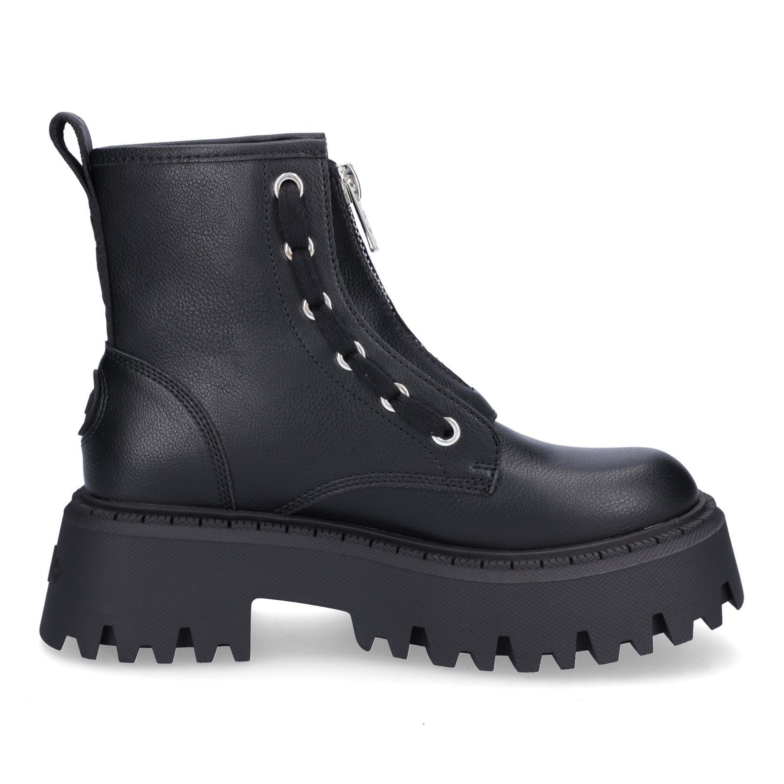 Buffalo Damen Boot Aspen Front Zip schwarz