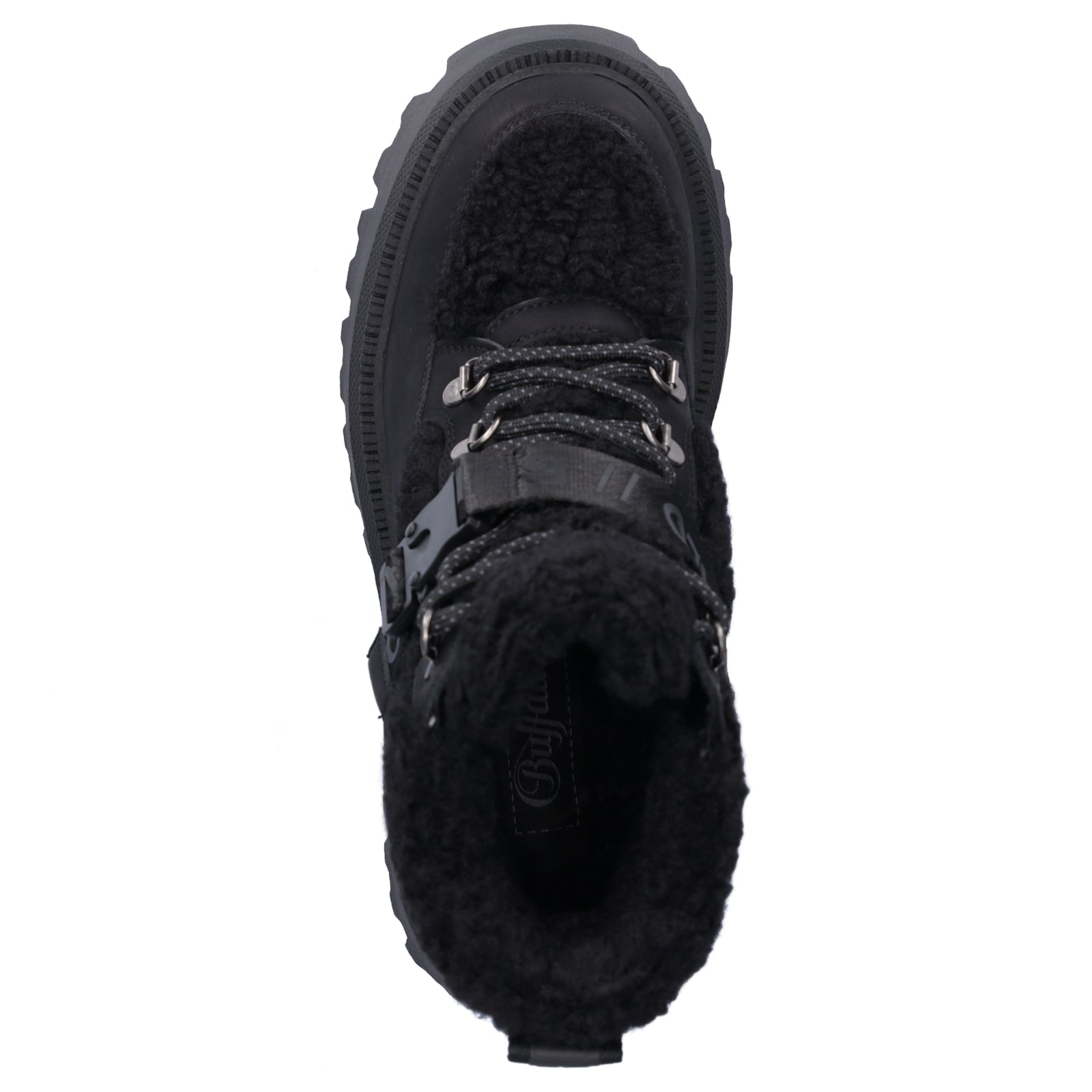 Buffalo Damen Schnürboot Aspen Com Mid schwarz