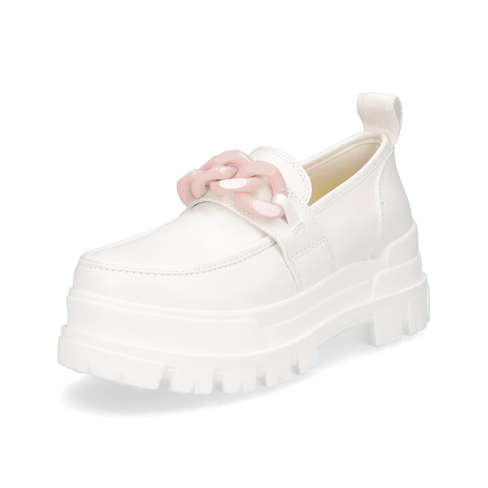 Buffalo Damen Plateau Loafer Aspha weiß