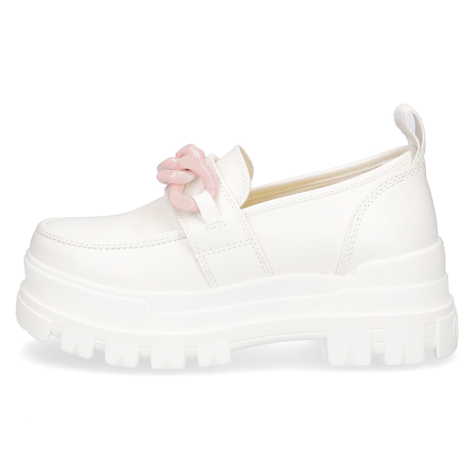 Buffalo Damen Plateau Loafer Aspha weiß