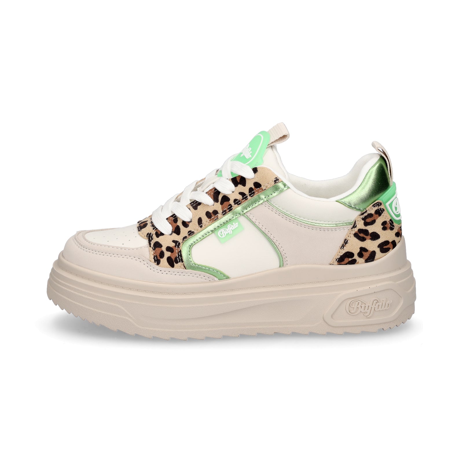 Buffalo Damen Sneaker Vectra Low cream leo