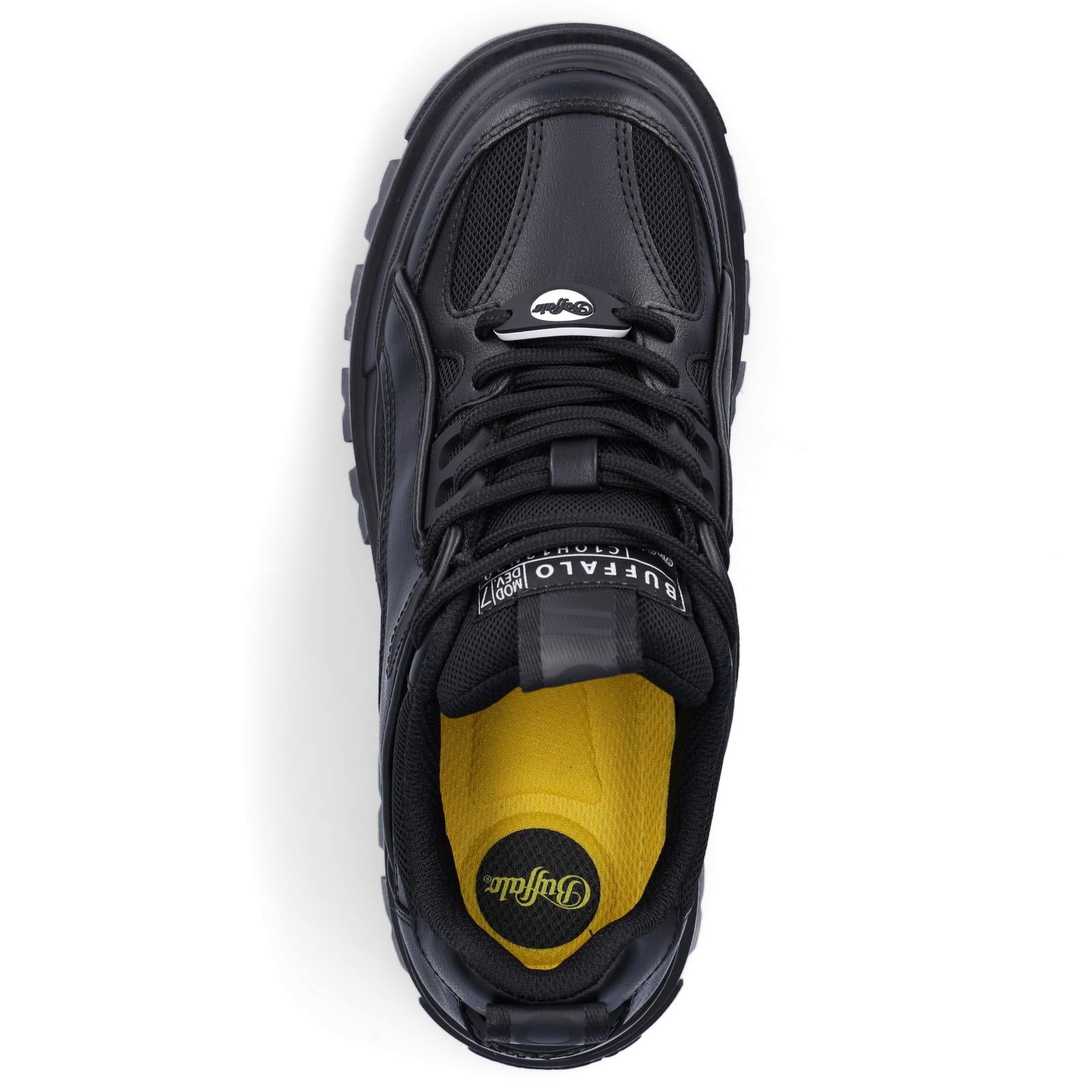 Buffalo Damen Plateau Sneaker Aspha Hyb schwarz