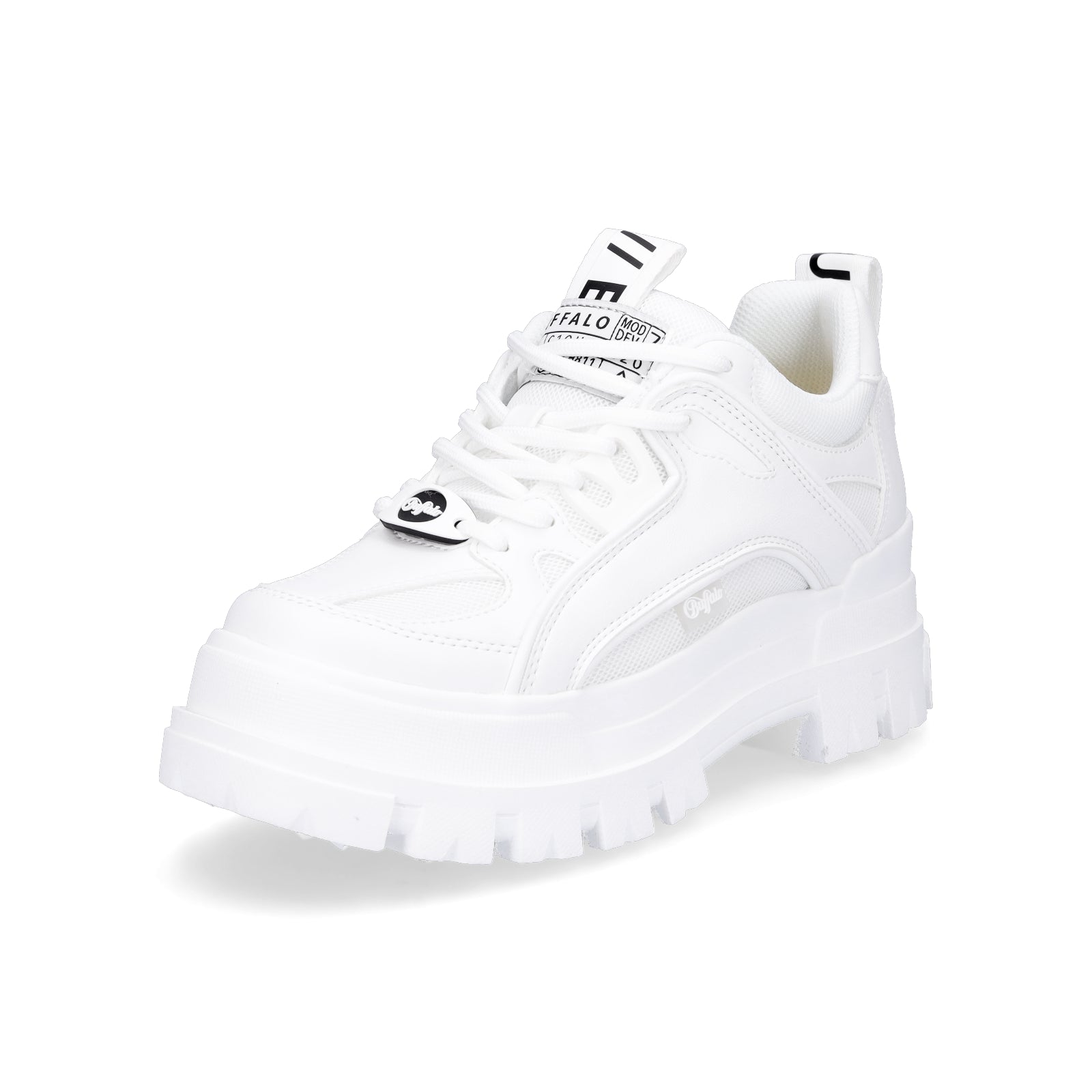 Buffalo Damen Plateau Sneaker Aspha Hyb weiß