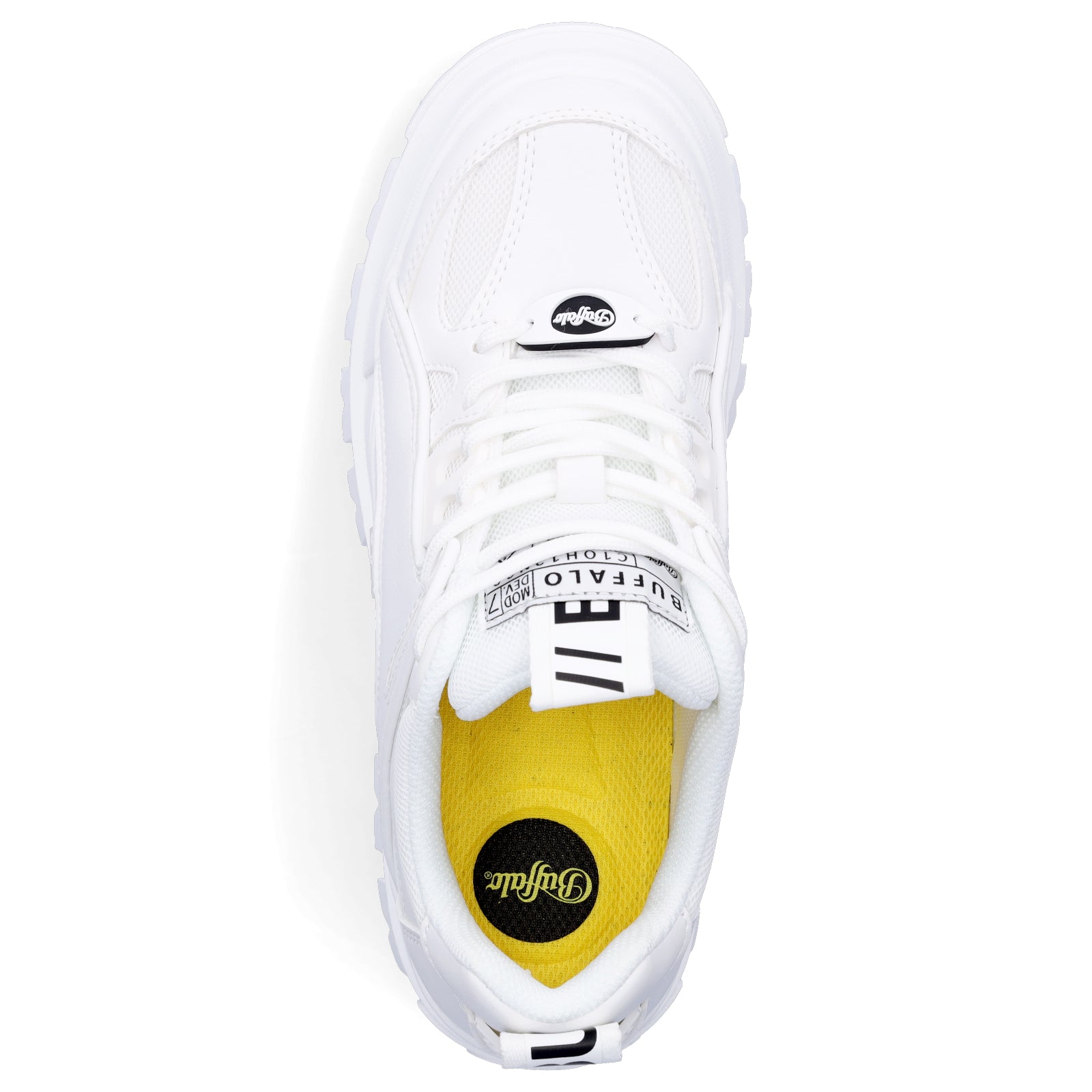 Buffalo Damen Plateau Sneaker Aspha Hyb weiß