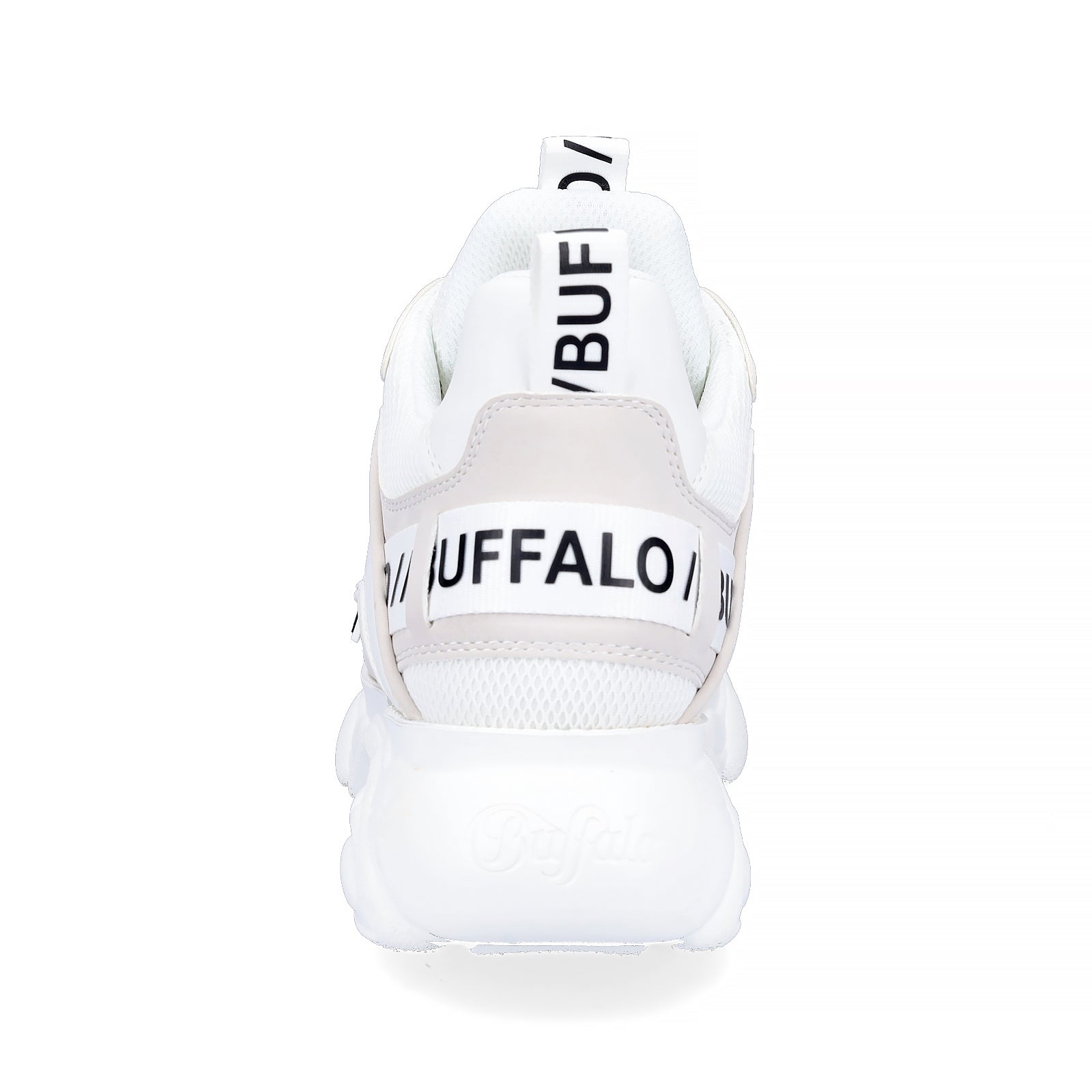 Buffalo Damen Plateau Sneaker vegan puder weiß