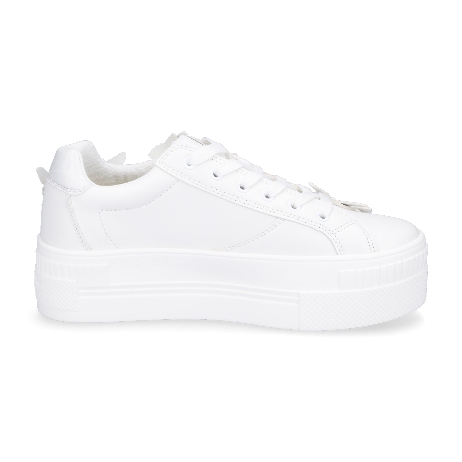 Buffalo Damen Plateau Sneaker Paired Butterfly weiß