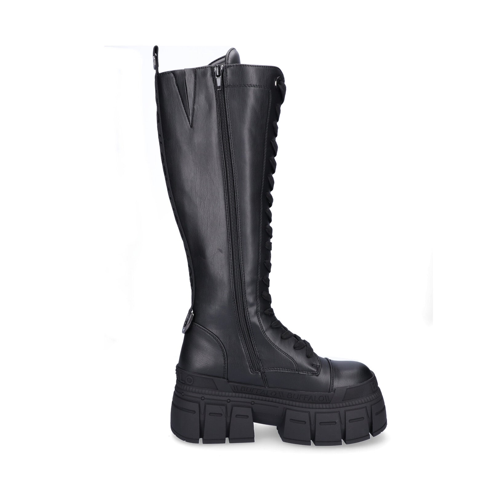 Buffalo Damen Schnürstiefel Gospher Lace Up Hi schwarz