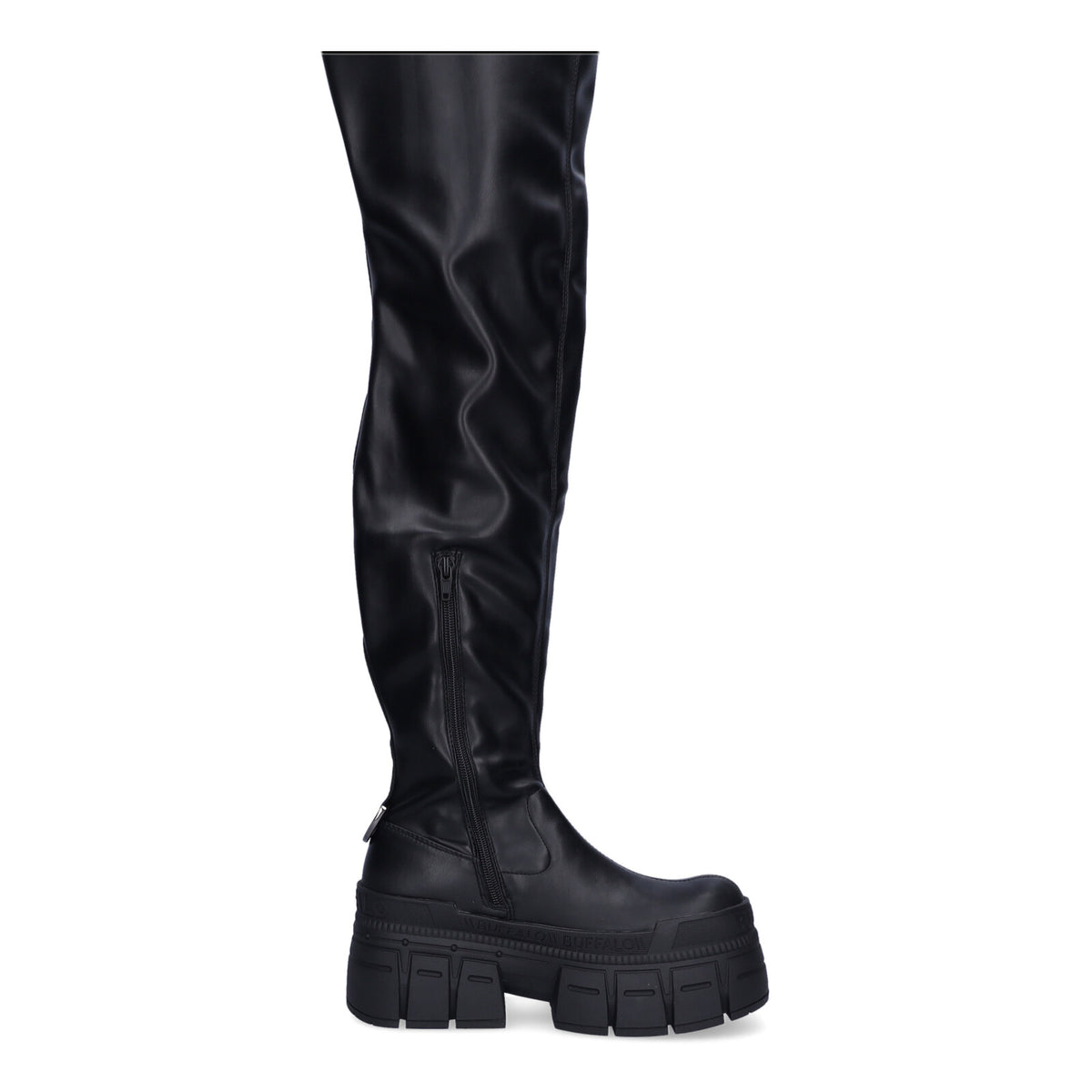 Buffalo Damen Stiefel Gospher Overknee schwarz