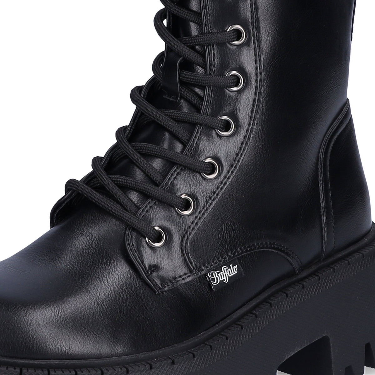 Buffalo Damen Stiefel Aspen Lace Up Hi schwarz