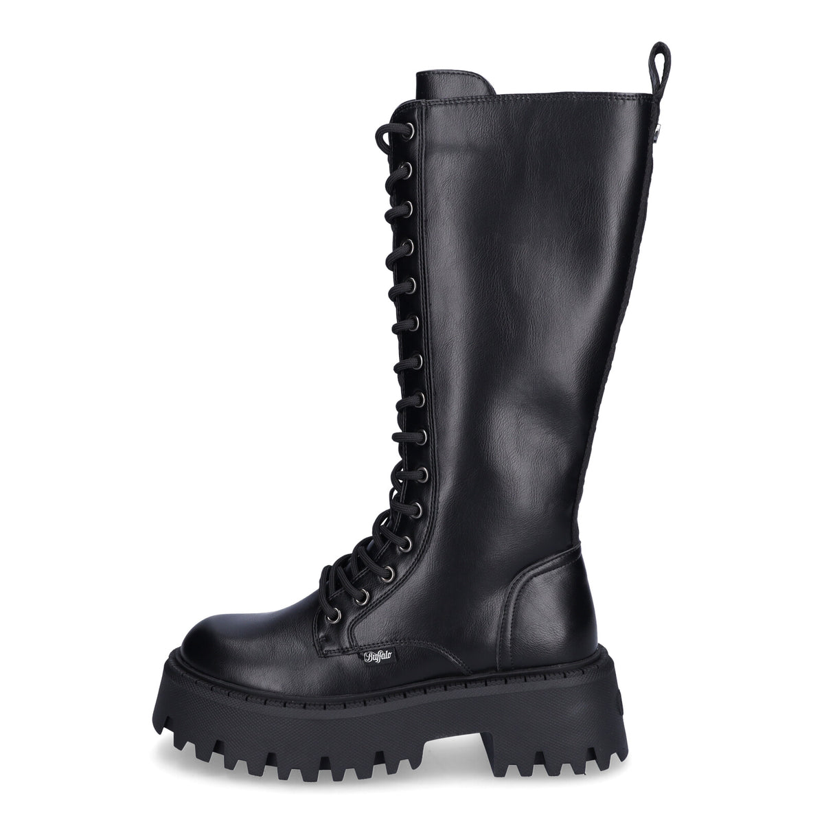 Buffalo Damen Stiefel Aspen Lace Up Hi schwarz