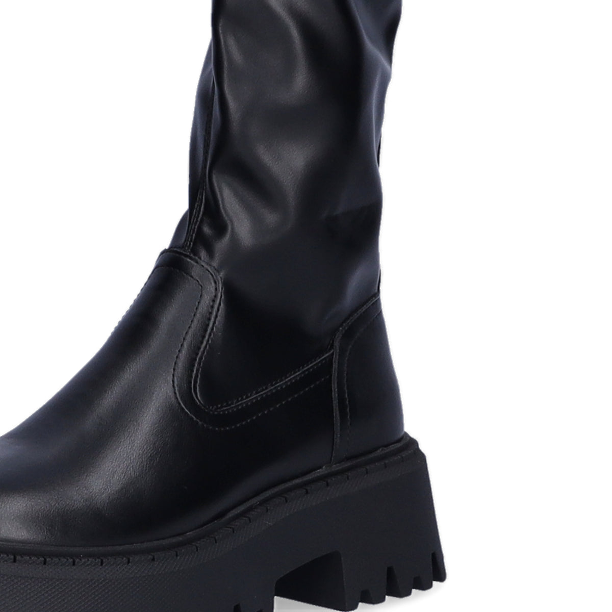 Buffalo Damen Stiefel Aspen Overknee schwarz