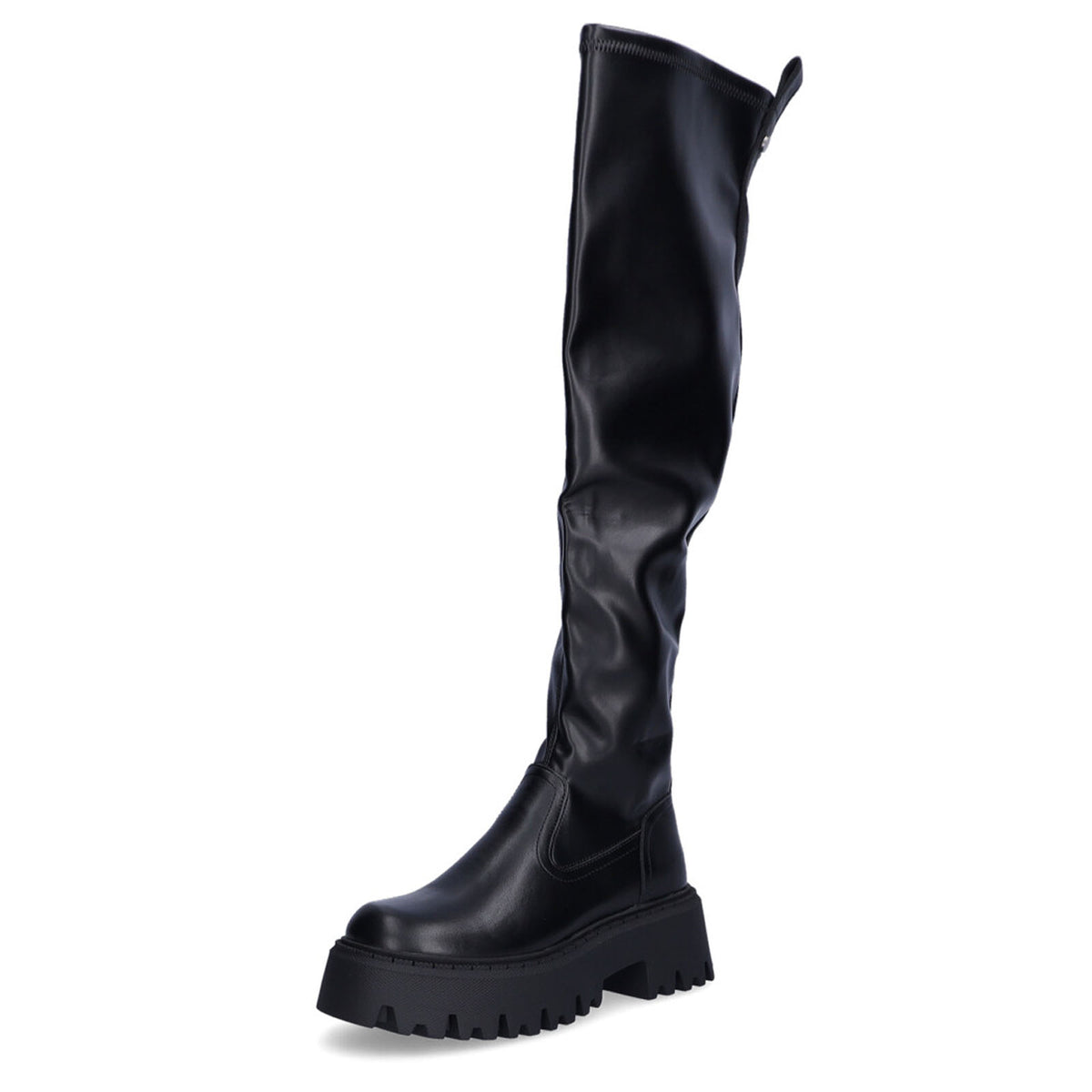 Buffalo Damen Stiefel Aspen Overknee schwarz