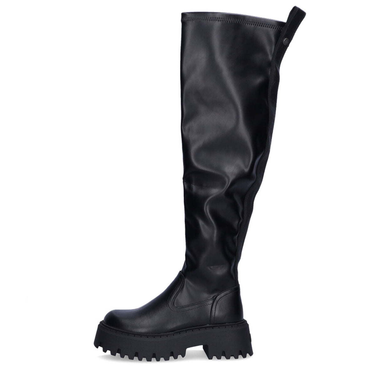 Buffalo Damen Stiefel Aspen Overknee schwarz