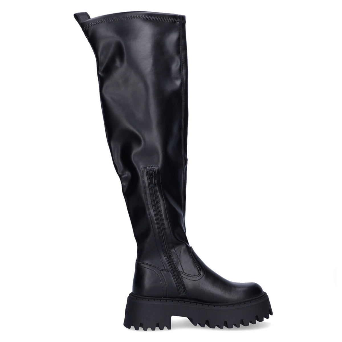 Buffalo Damen Stiefel Aspen Overknee schwarz