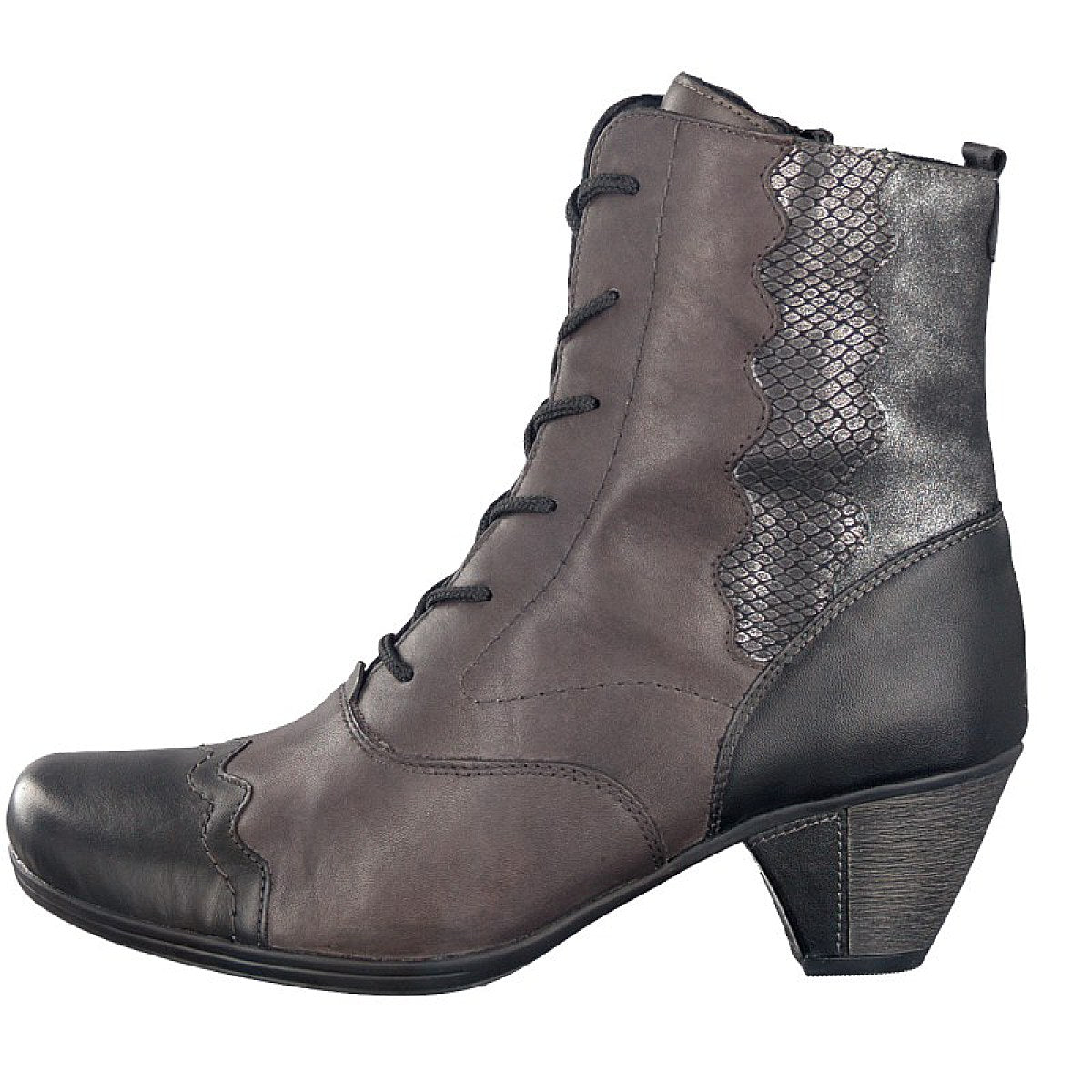 Remonte women's lace-up boots grey