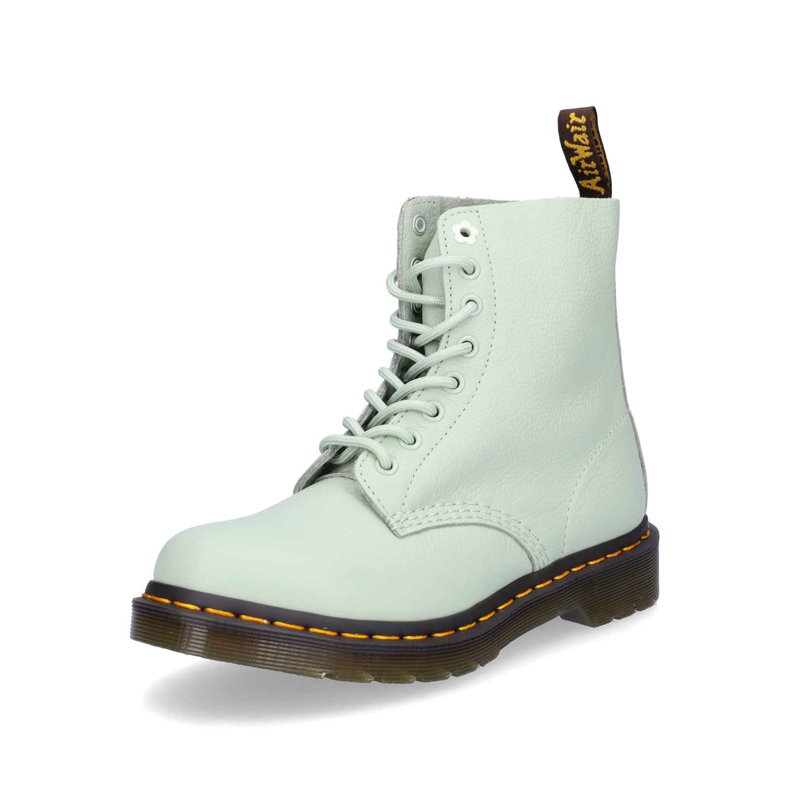 Dr. Martens women's lace-up boot green