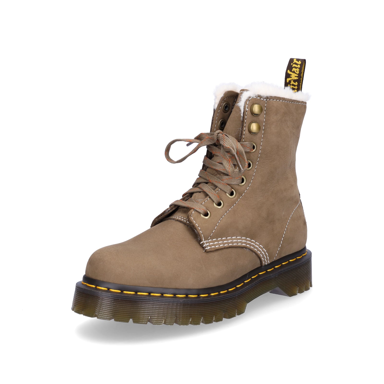 Dr. Martens women's lace-up boot khaki