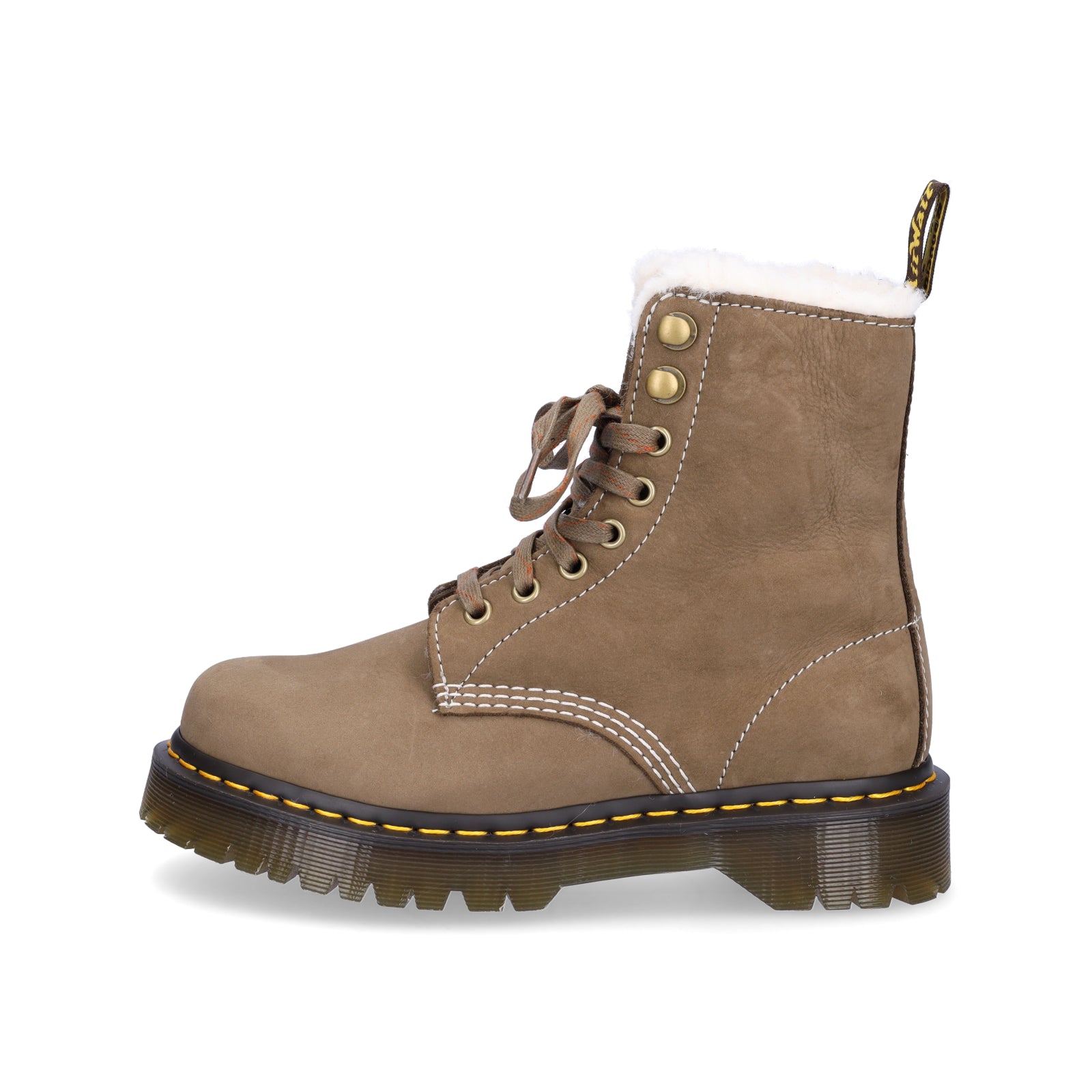 Dr. Martens women's lace-up boot khaki