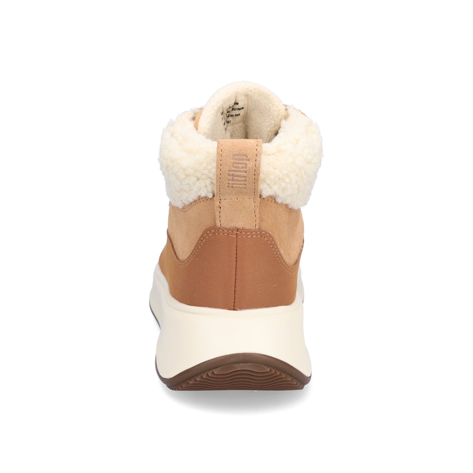 FitFlop women's lace-up boot F-MODE TE sand brown