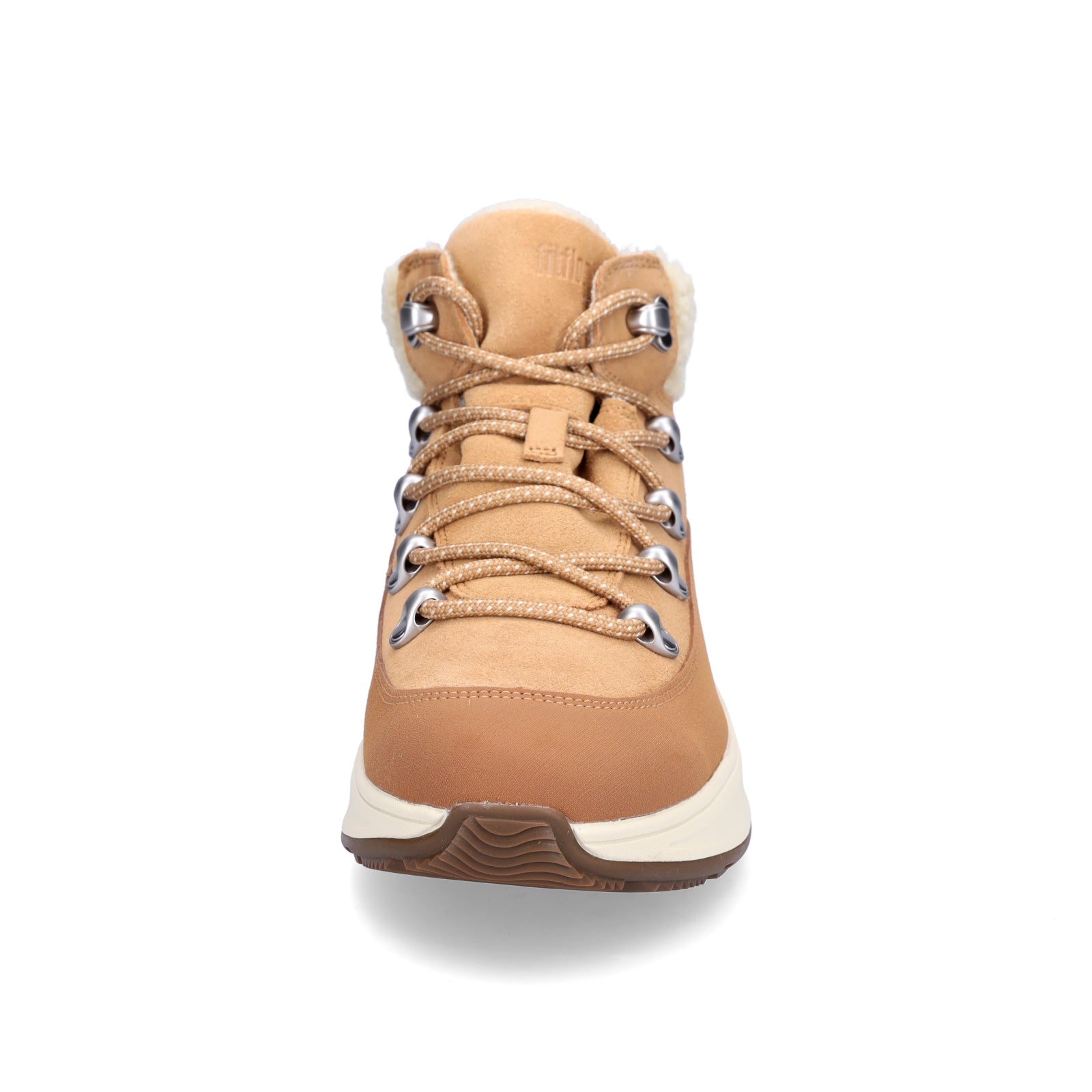 FitFlop women's lace-up boot F-MODE TE sand brown