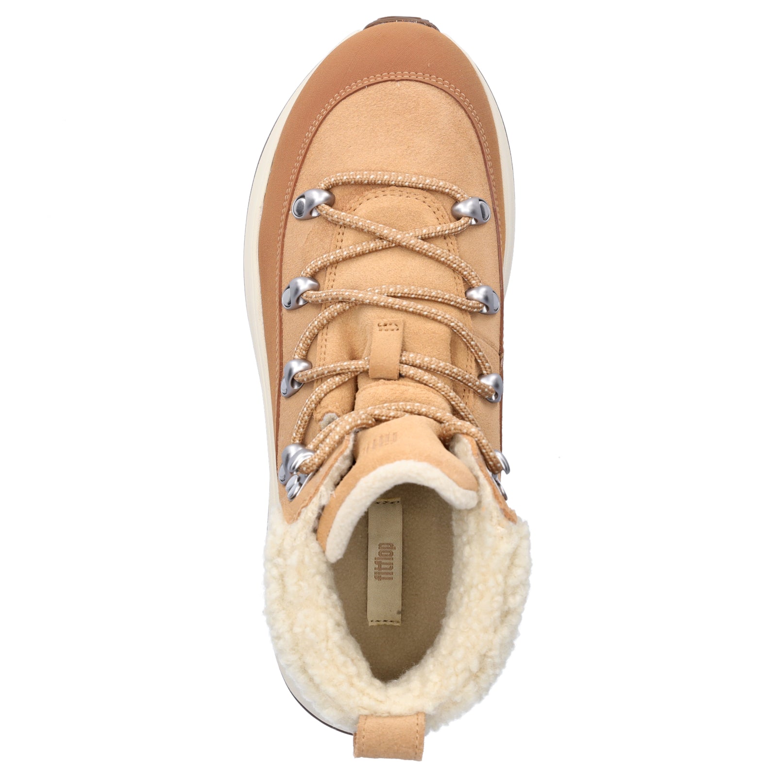 FitFlop women's lace-up boot F-MODE TE sand brown