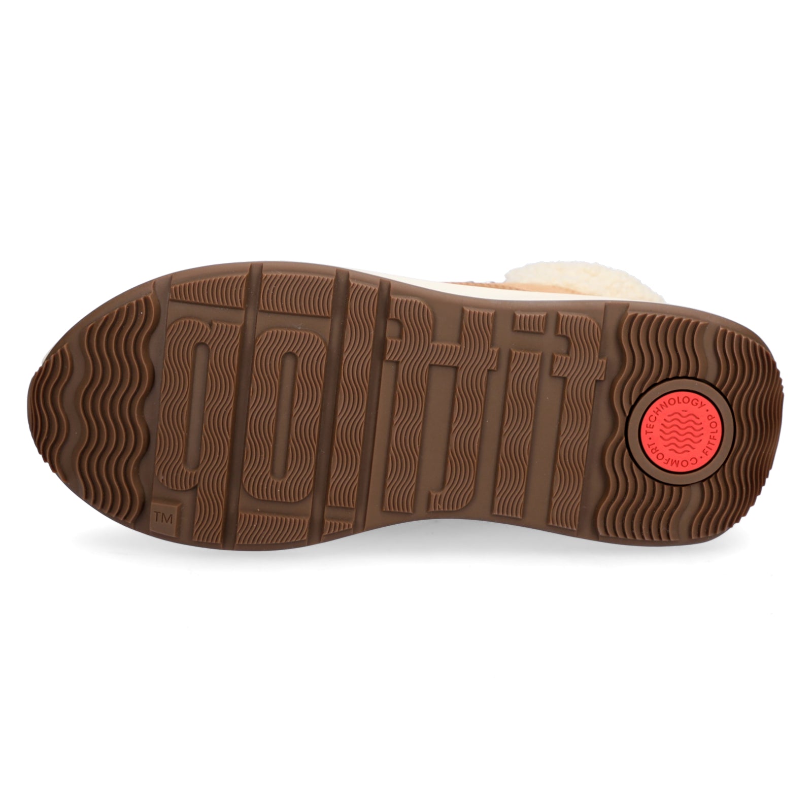 FitFlop women's lace-up boot F-MODE TE sand brown