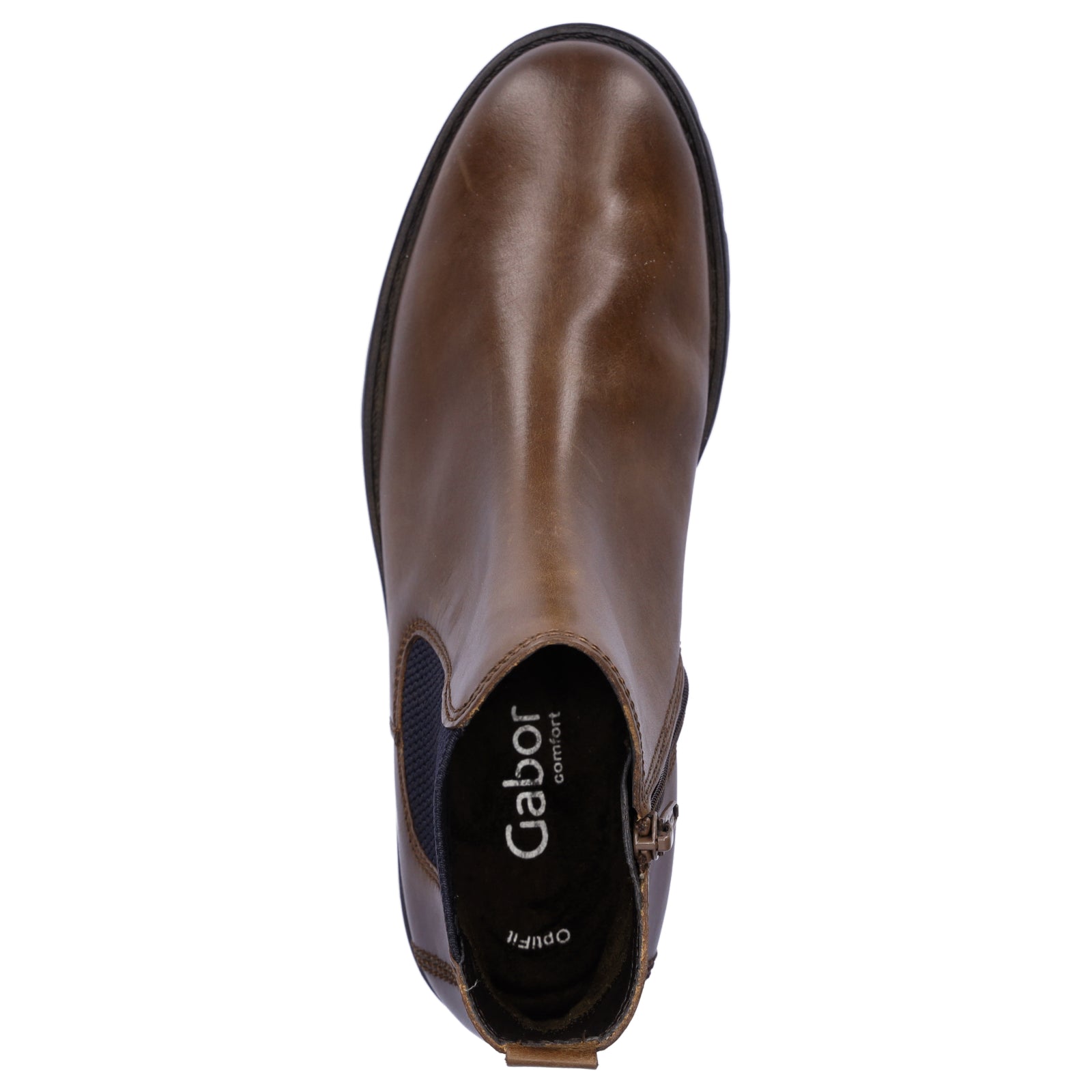 Gabor women's Chelsea ankle boots brown