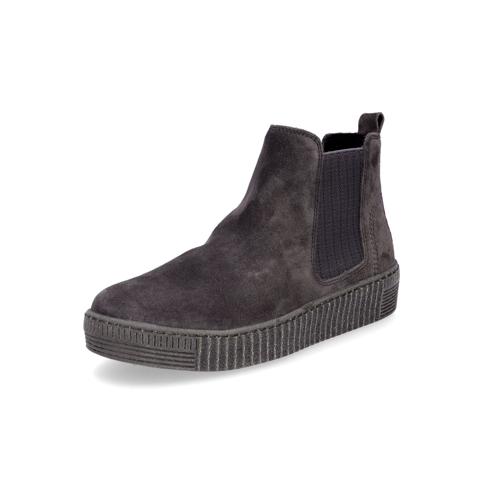 Gabor Damen Leder Chelsea Boot grau