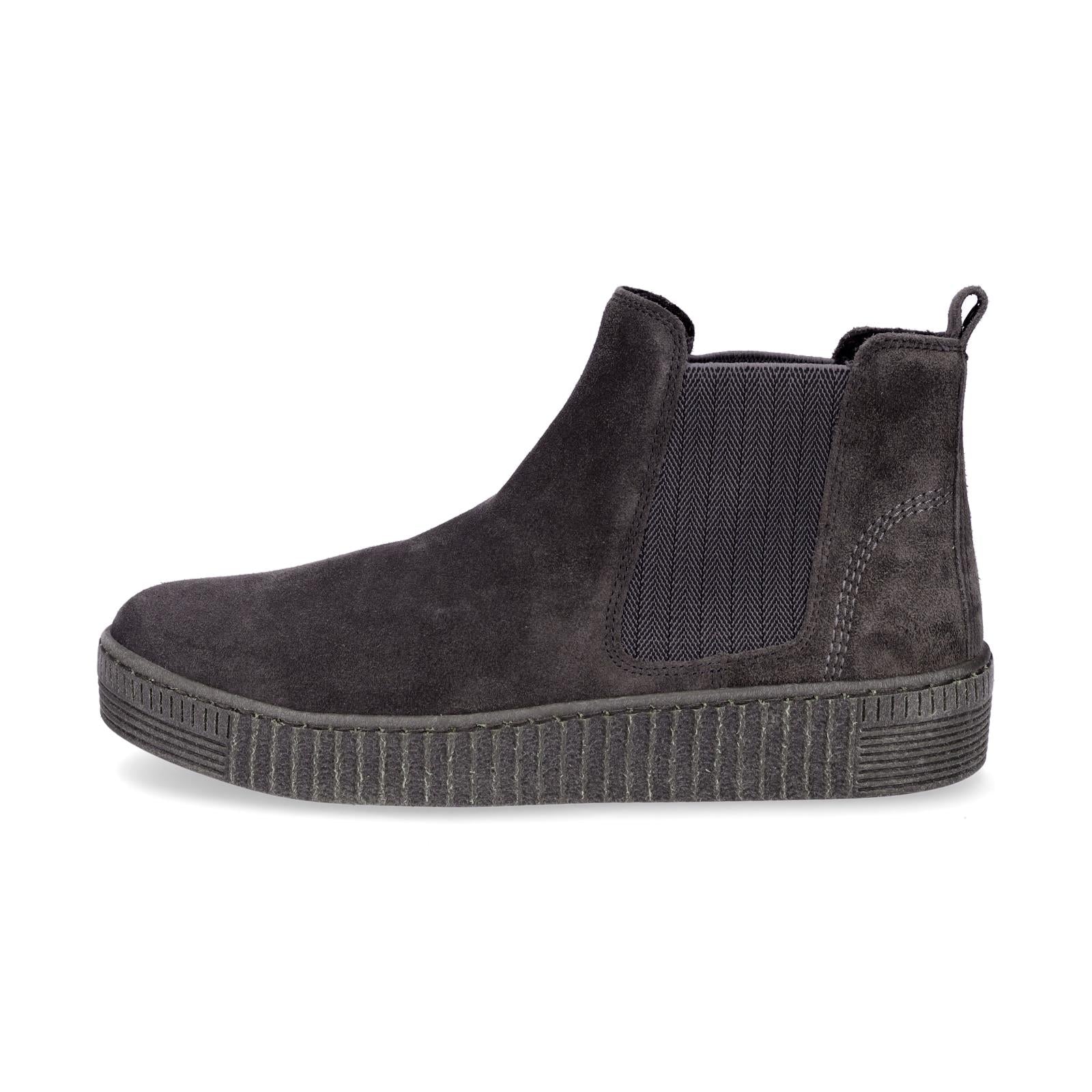 Gabor Damen Leder Chelsea Boot grau