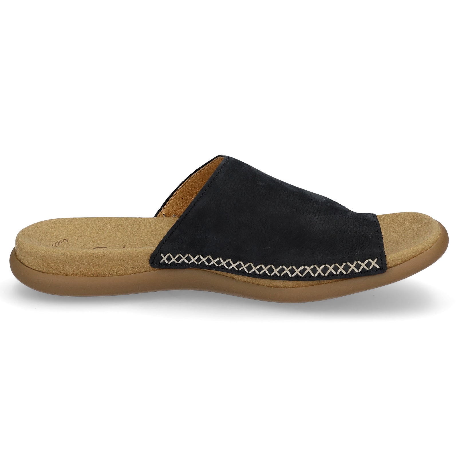 Gabor Damen Leder Pantolette dunkelblau