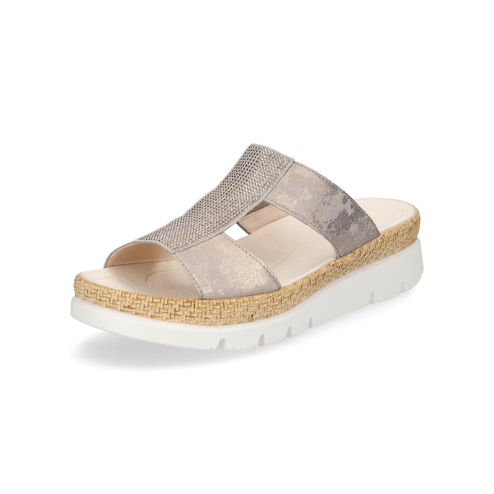 Gabor Damen Keil Pantolette metallic