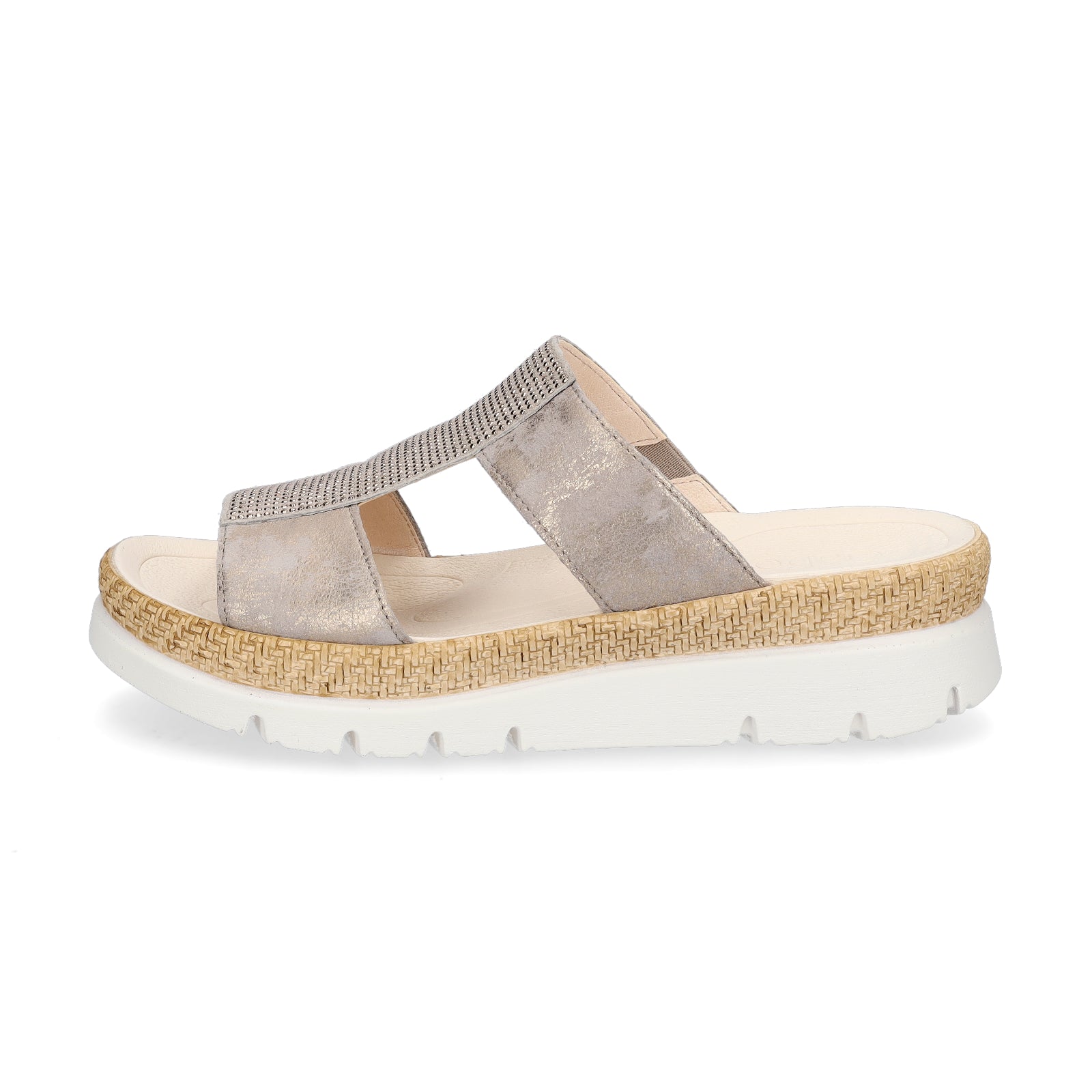 Gabor Damen Keil Pantolette metallic