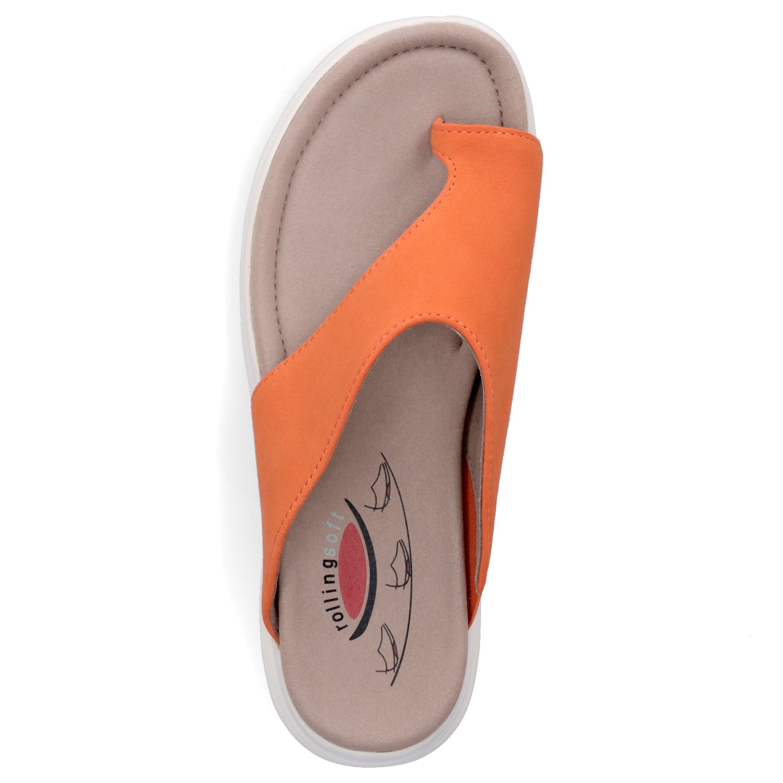 Gabor Rollingsoft Damen Pantolette orange
