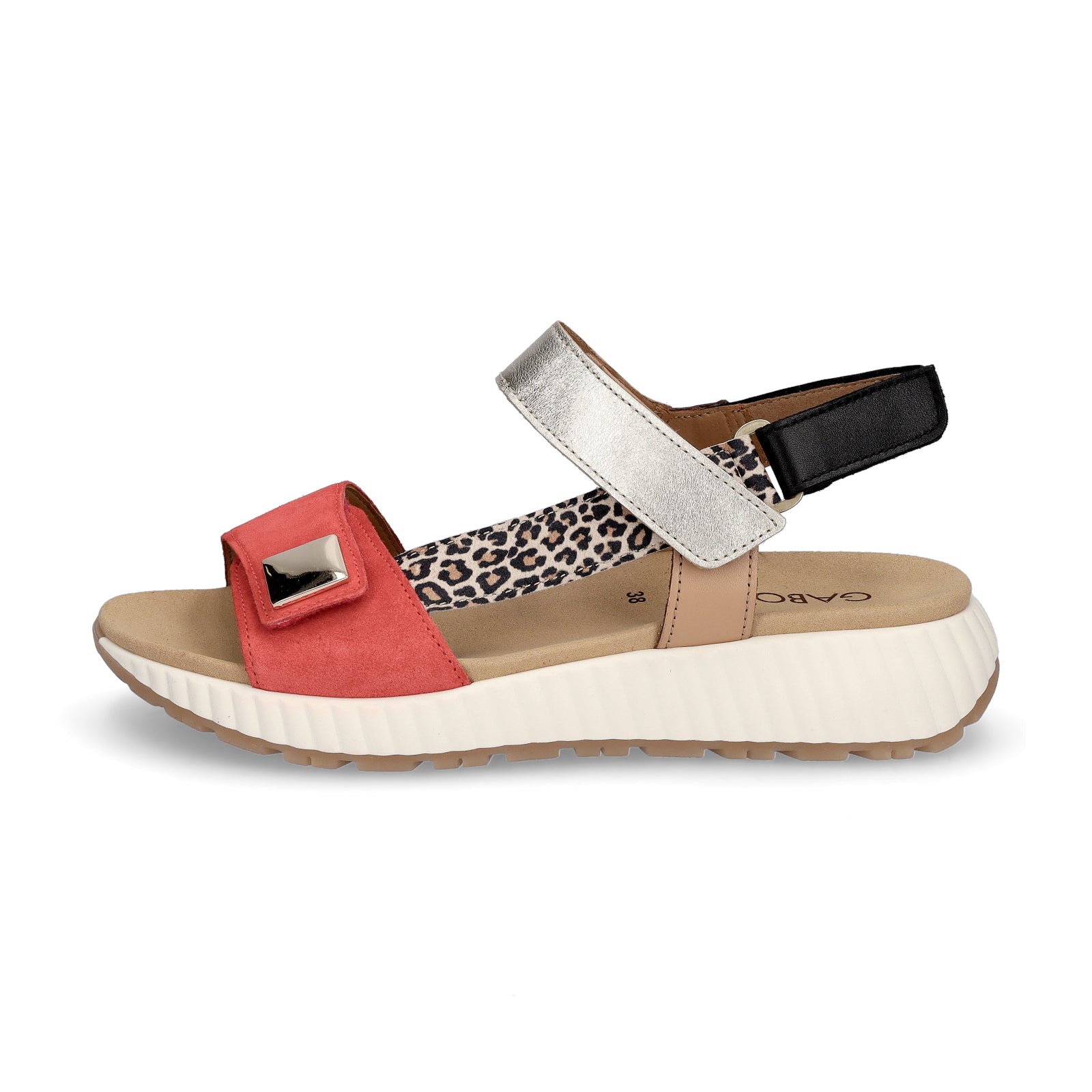 Gabor Damen Sandalette rot multi