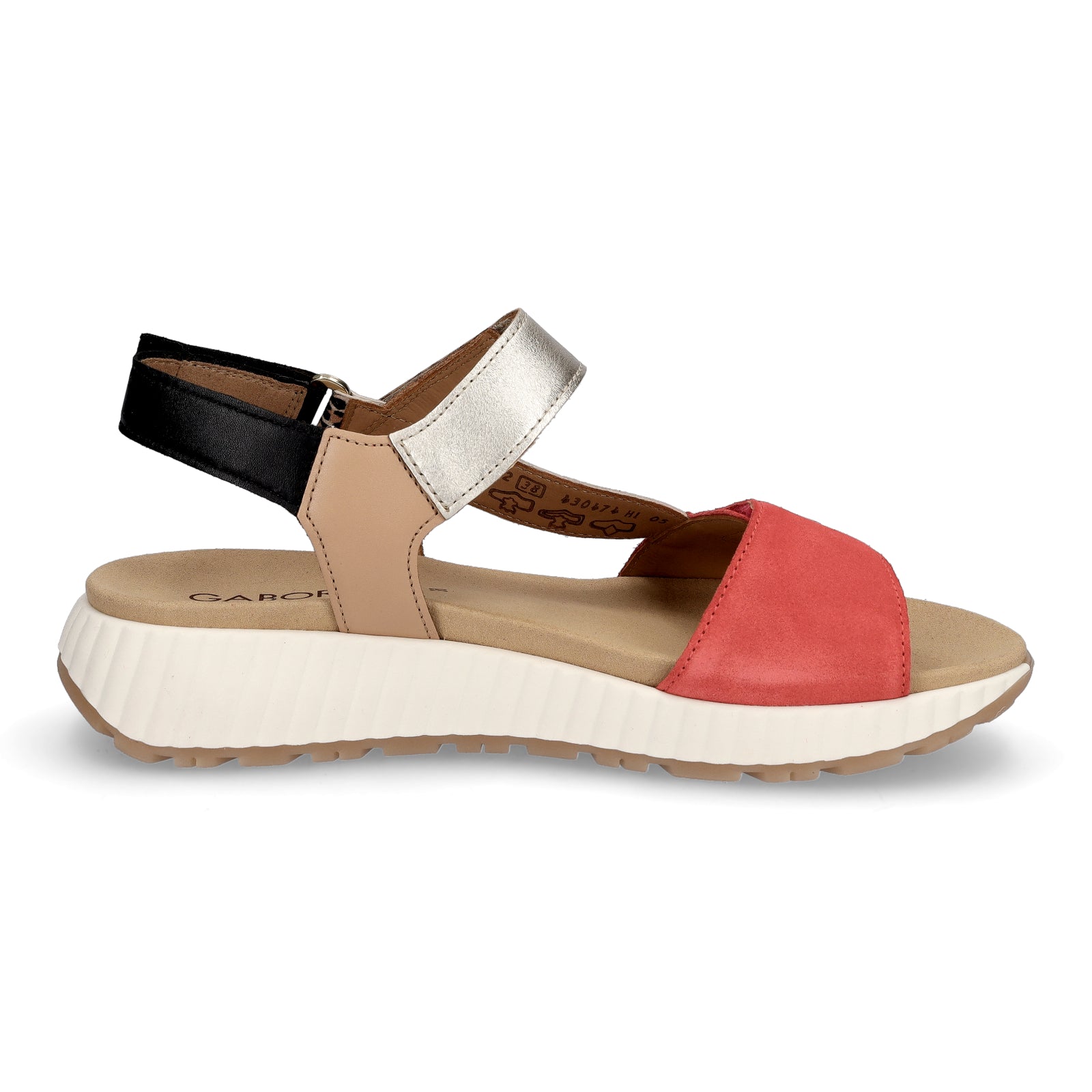 Gabor Damen Sandalette rot multi