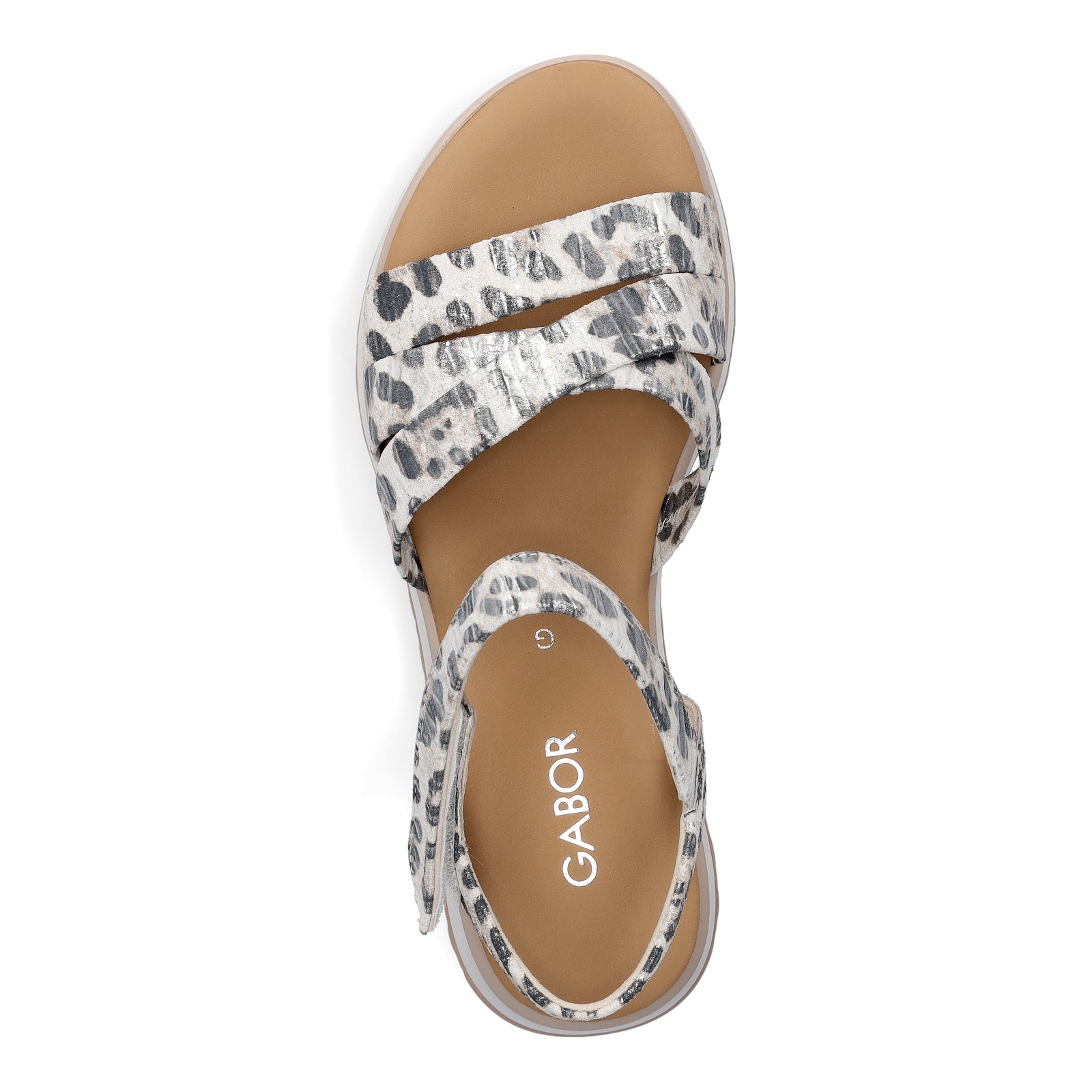 Gabor Damen Sandale luchs metallic