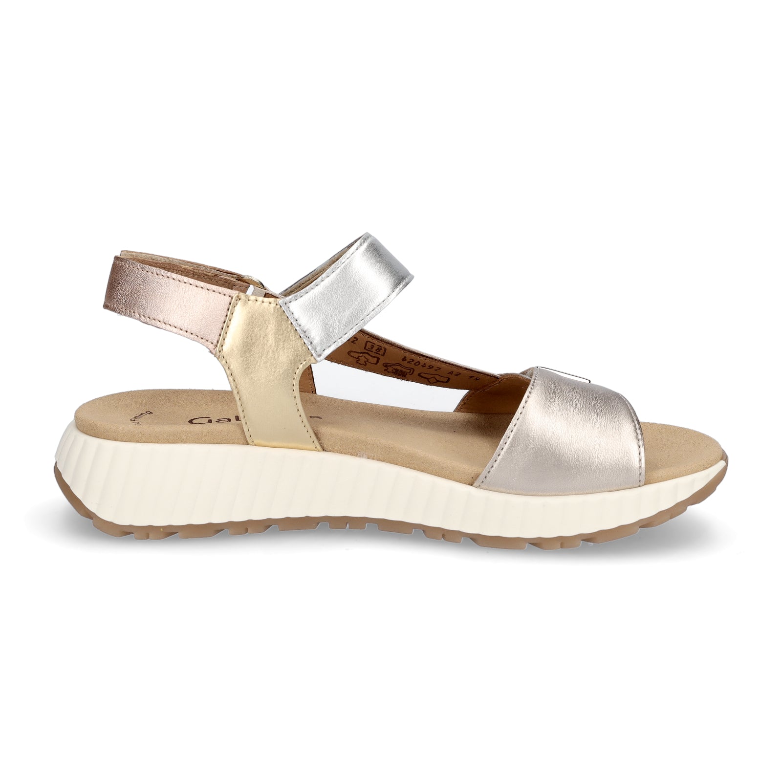 Gabor women's sandals metallic