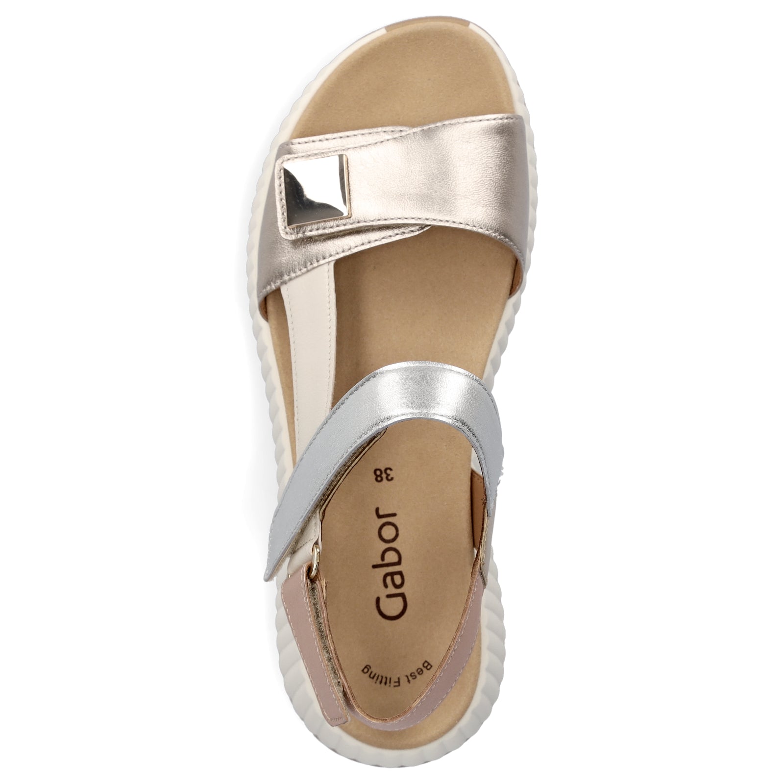 Gabor women's sandals metallic